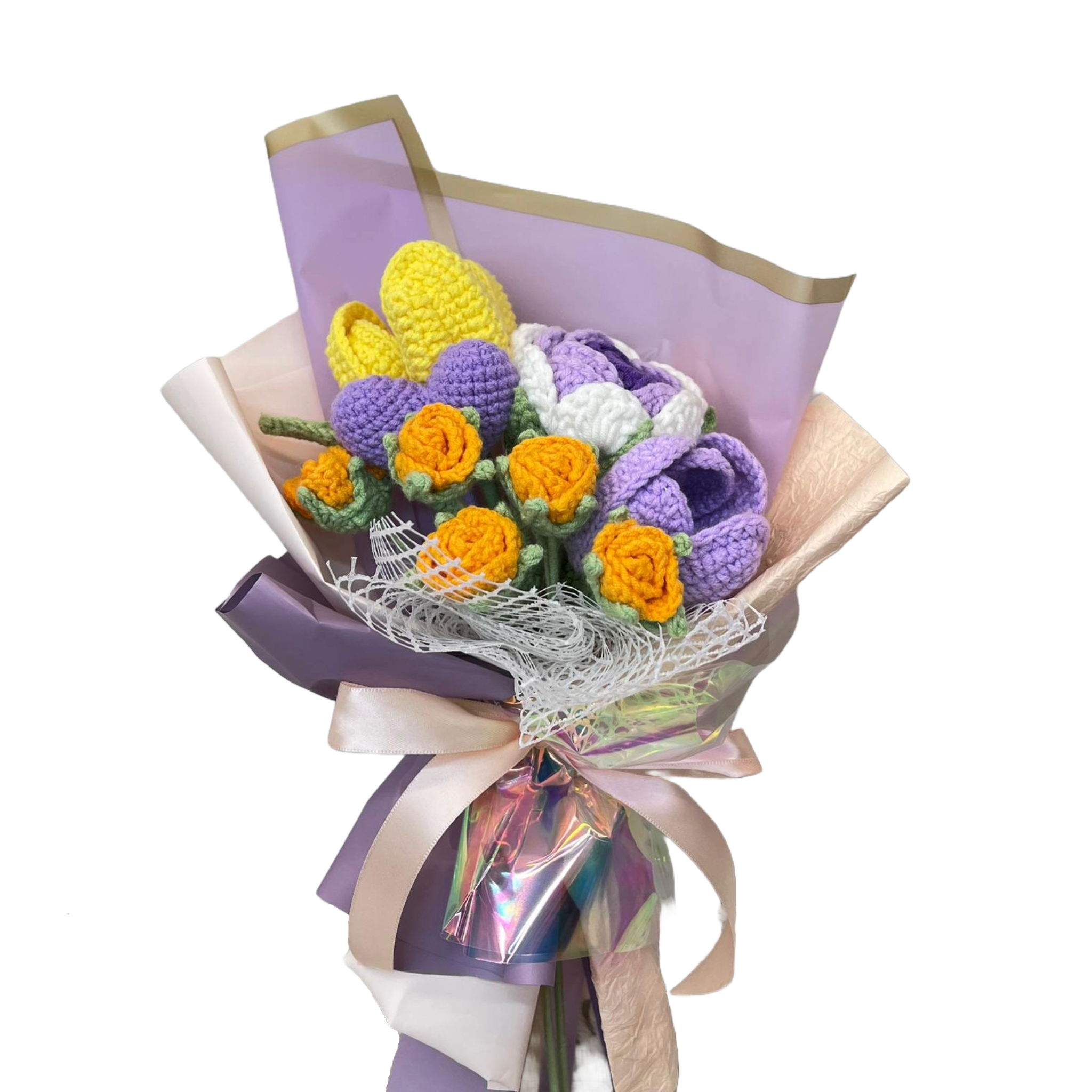 Elegant Crochet Flower Bouquet - Delightful Dreams