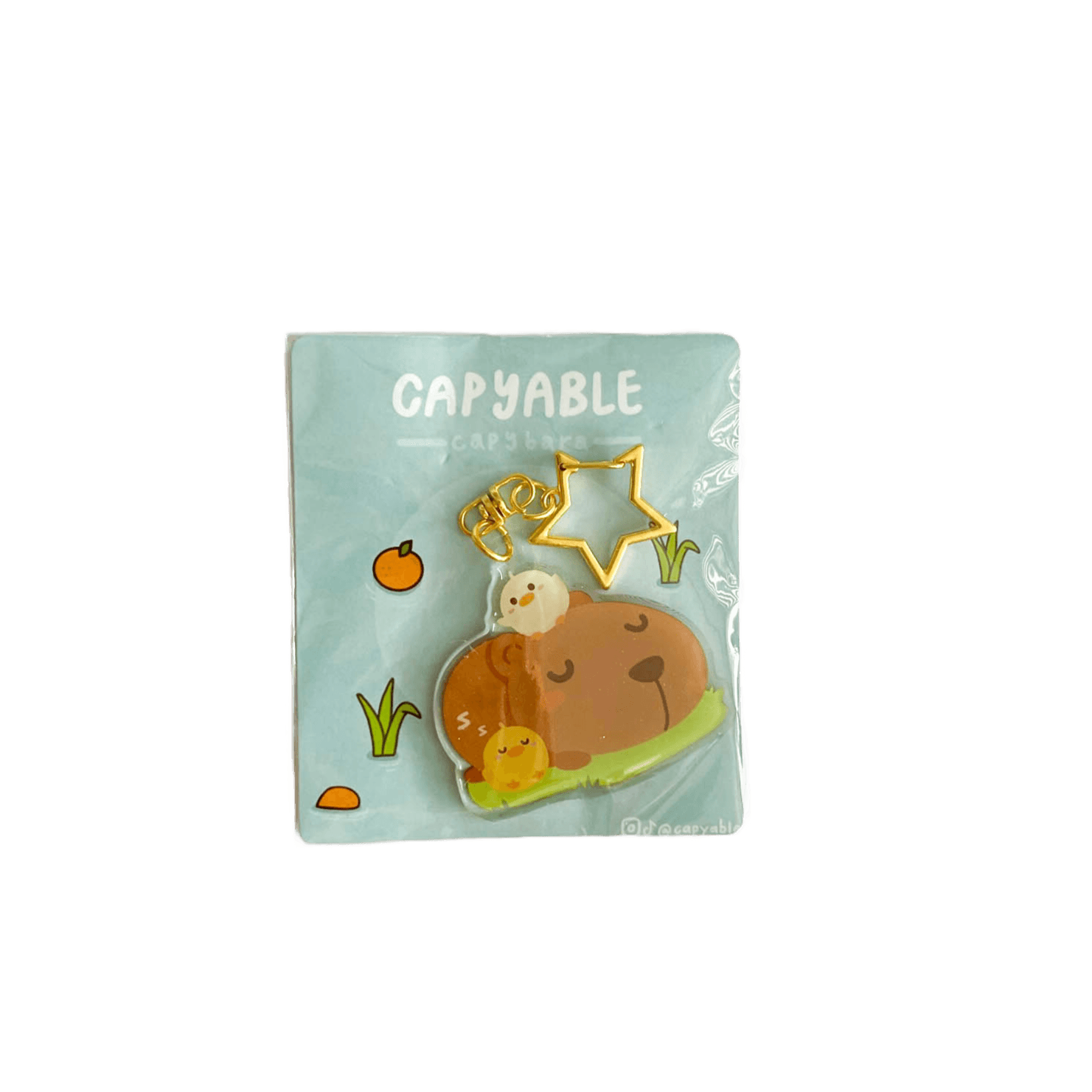 Acrylic Keychain - Capybara Napping - KLOSH