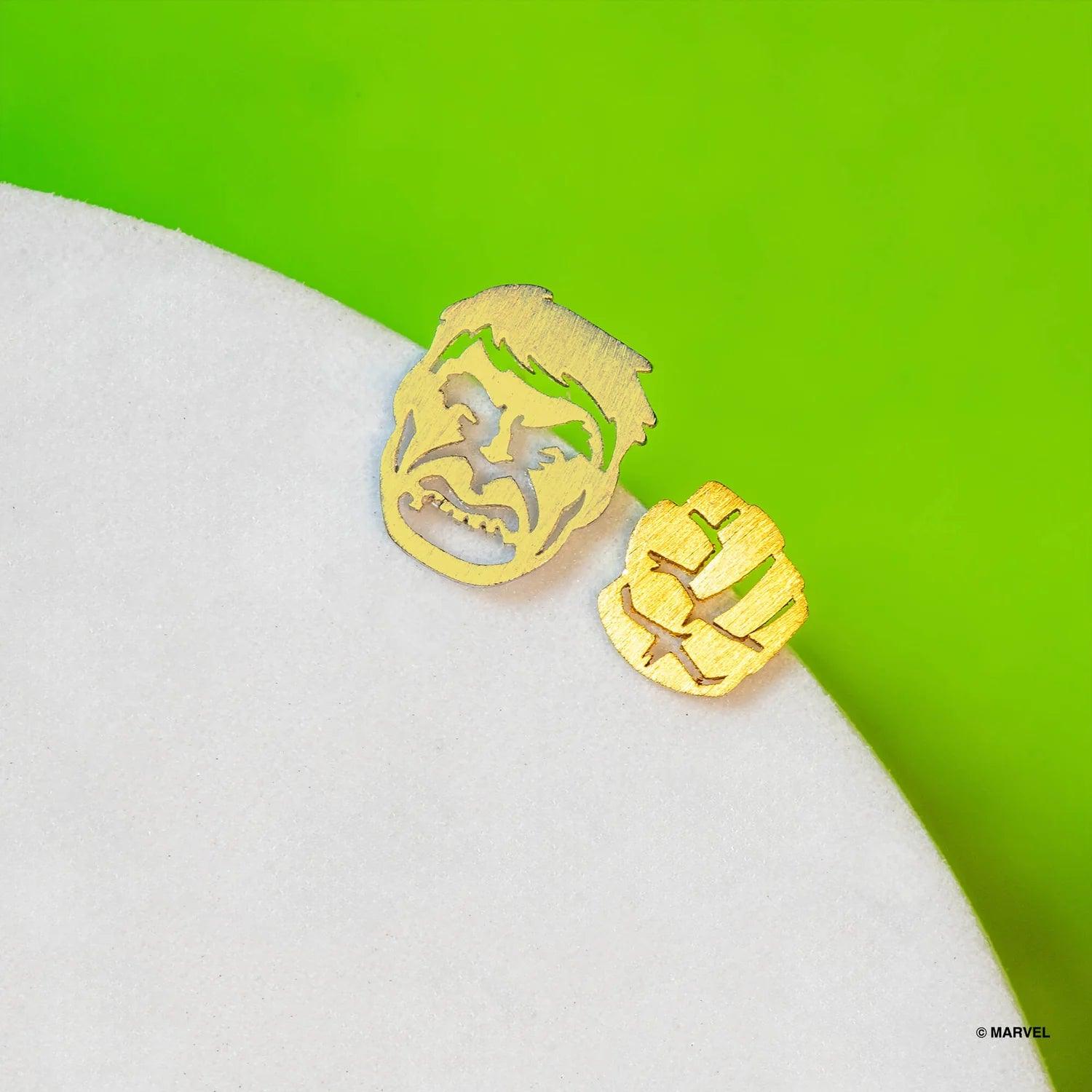 Marvel Earring - Hulk & Smash Fist Gold - KLOSH