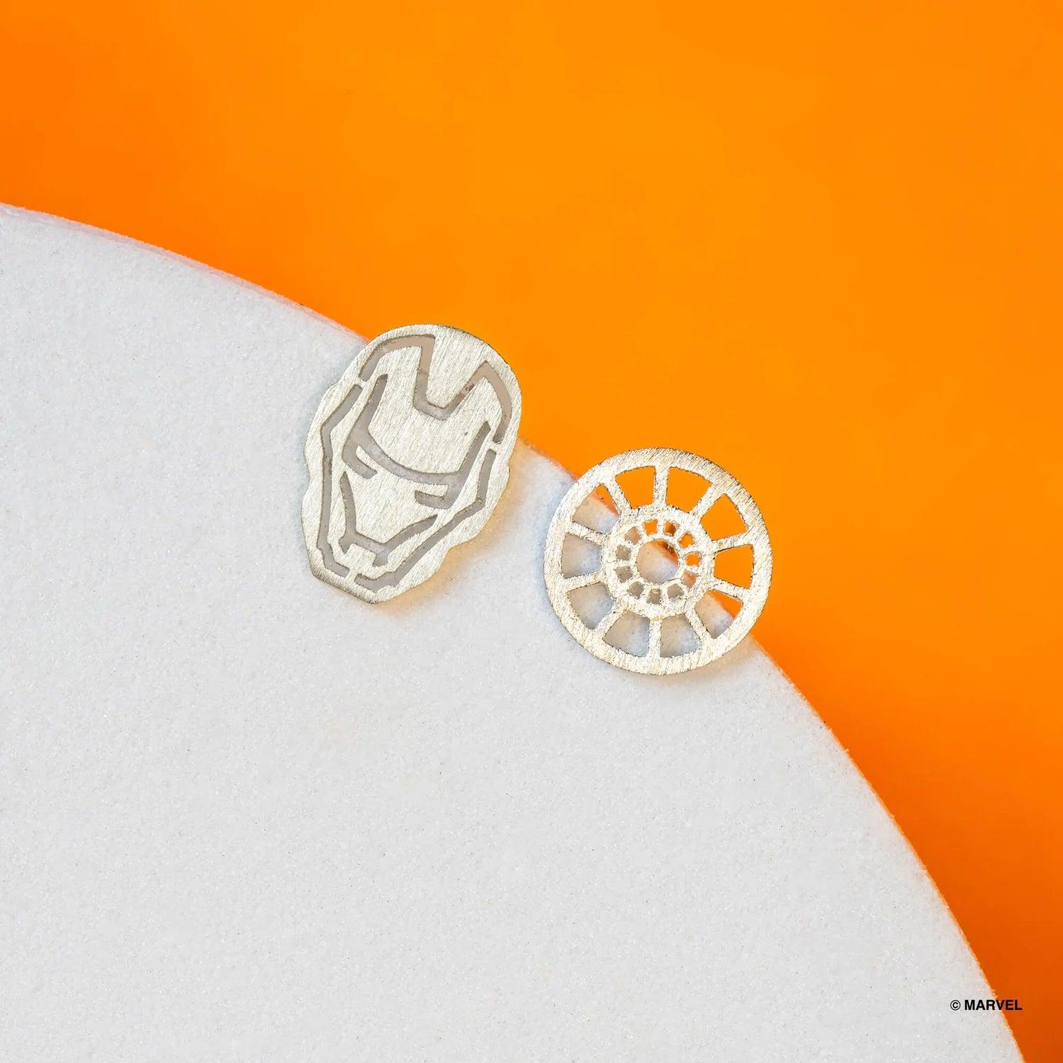 Marvey Earring - Iron Man & Arc Reactor Silver - KLOSH