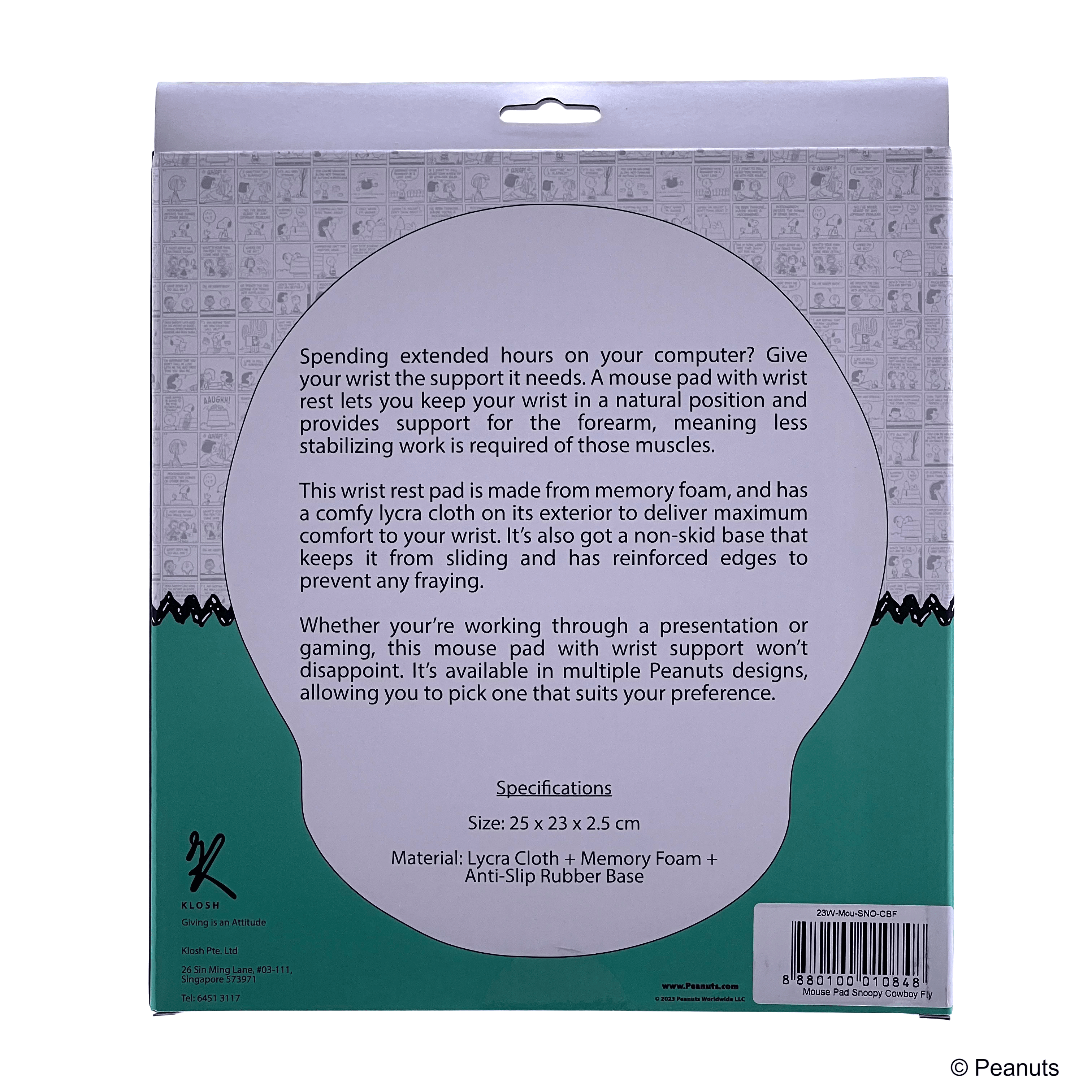 Peanuts - Mouse Pad Snoopy Legendary - KLOSH