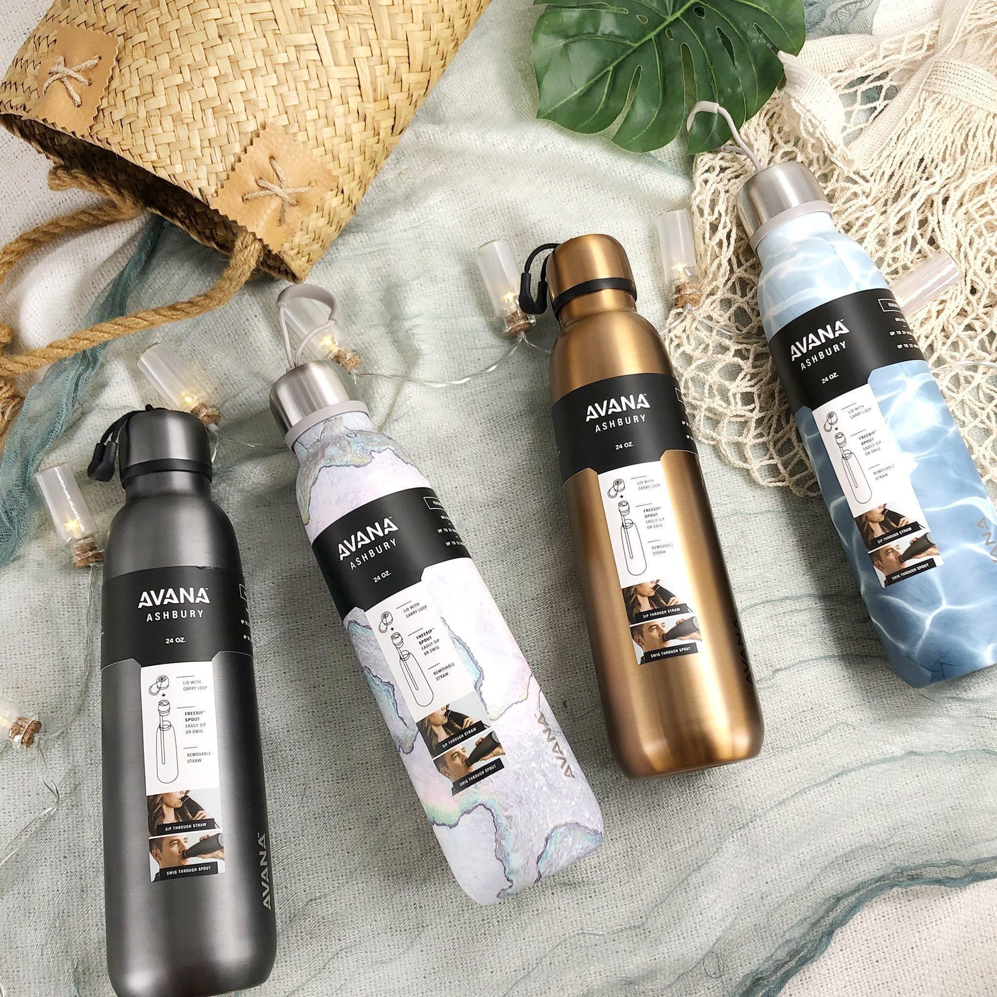 Avana Ashbury Stainless Steel Double-Wall Insulated Water Bottle 24oz (710ml) - KLOSH