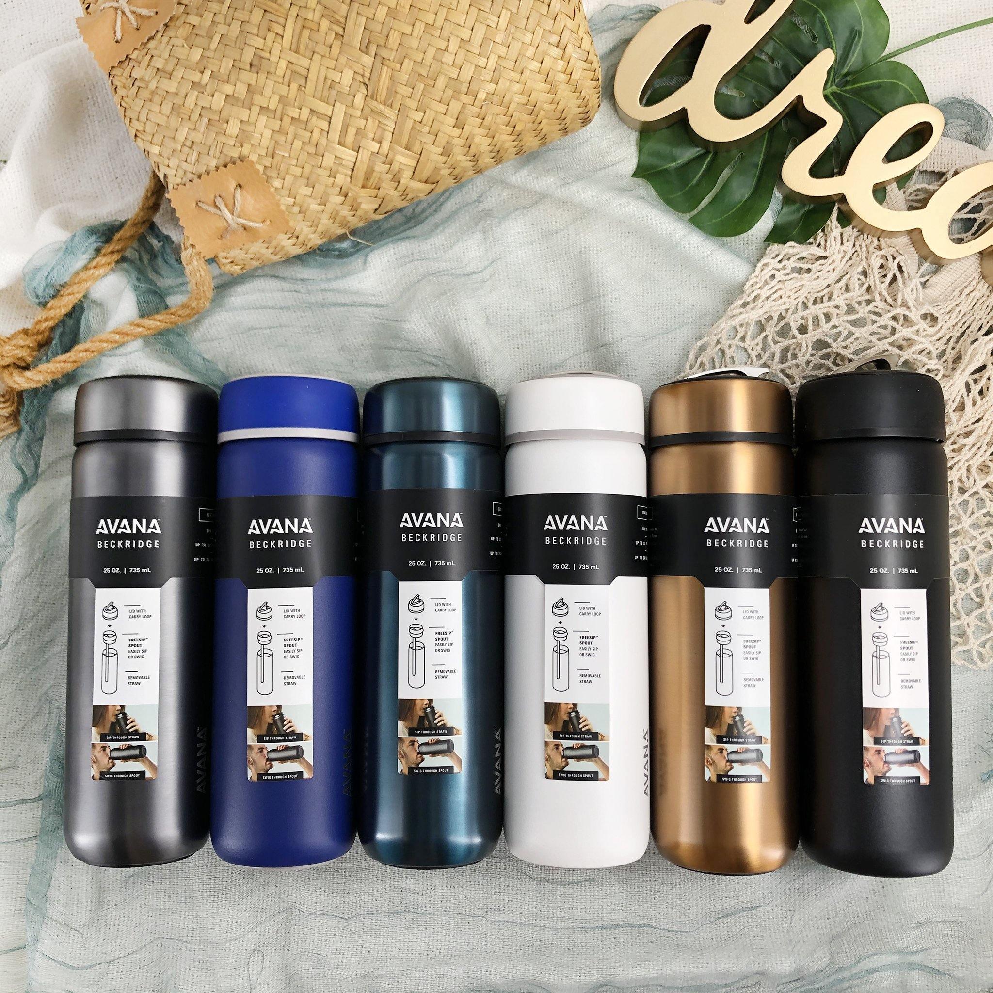 Avana Beckridge Stainless Steel Double-Wall Insulated Water Bottle, 25oz (740ml) - KLOSH