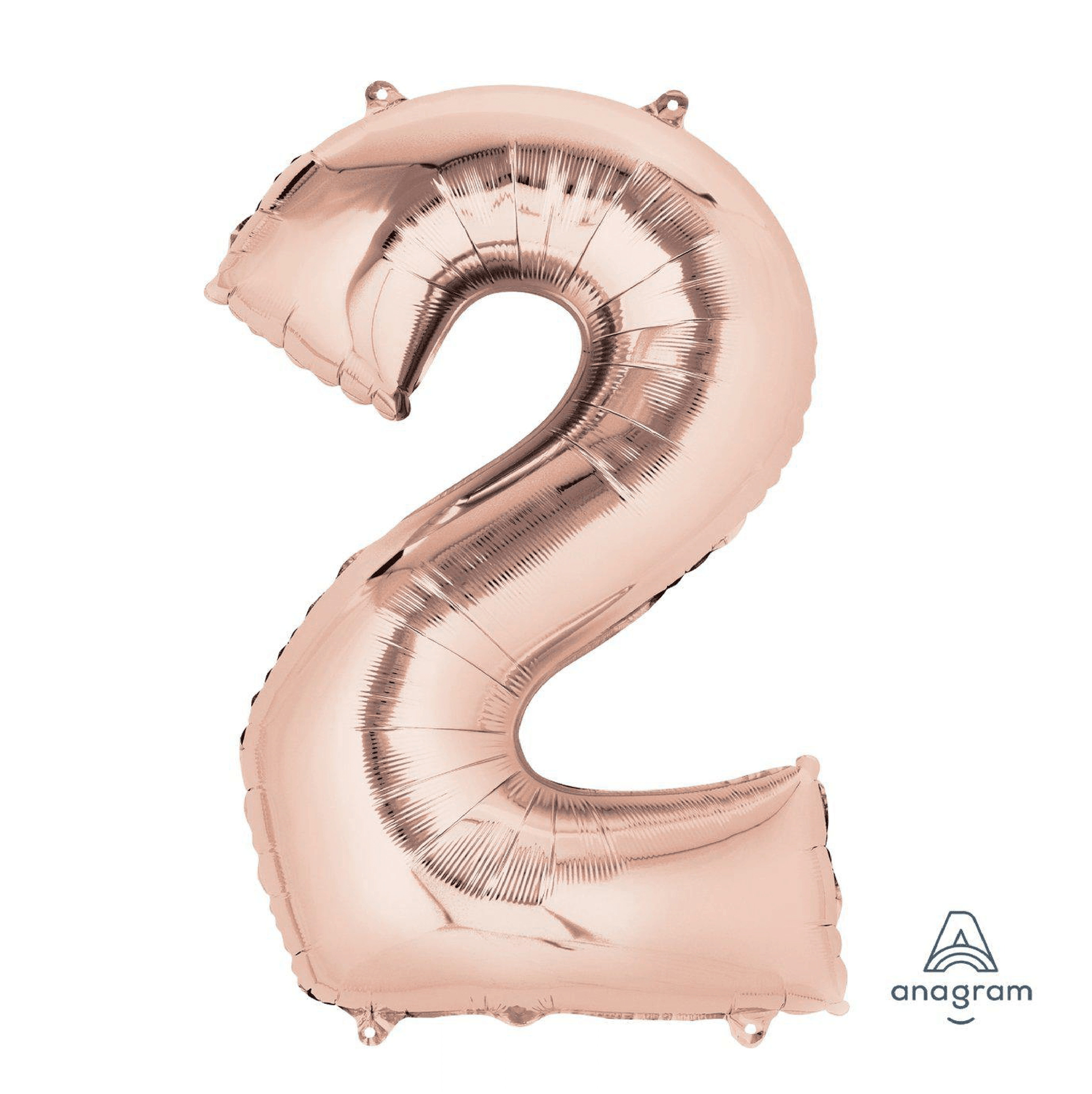 Balloon - 34" Number 2 Rose Gold - KLOSH