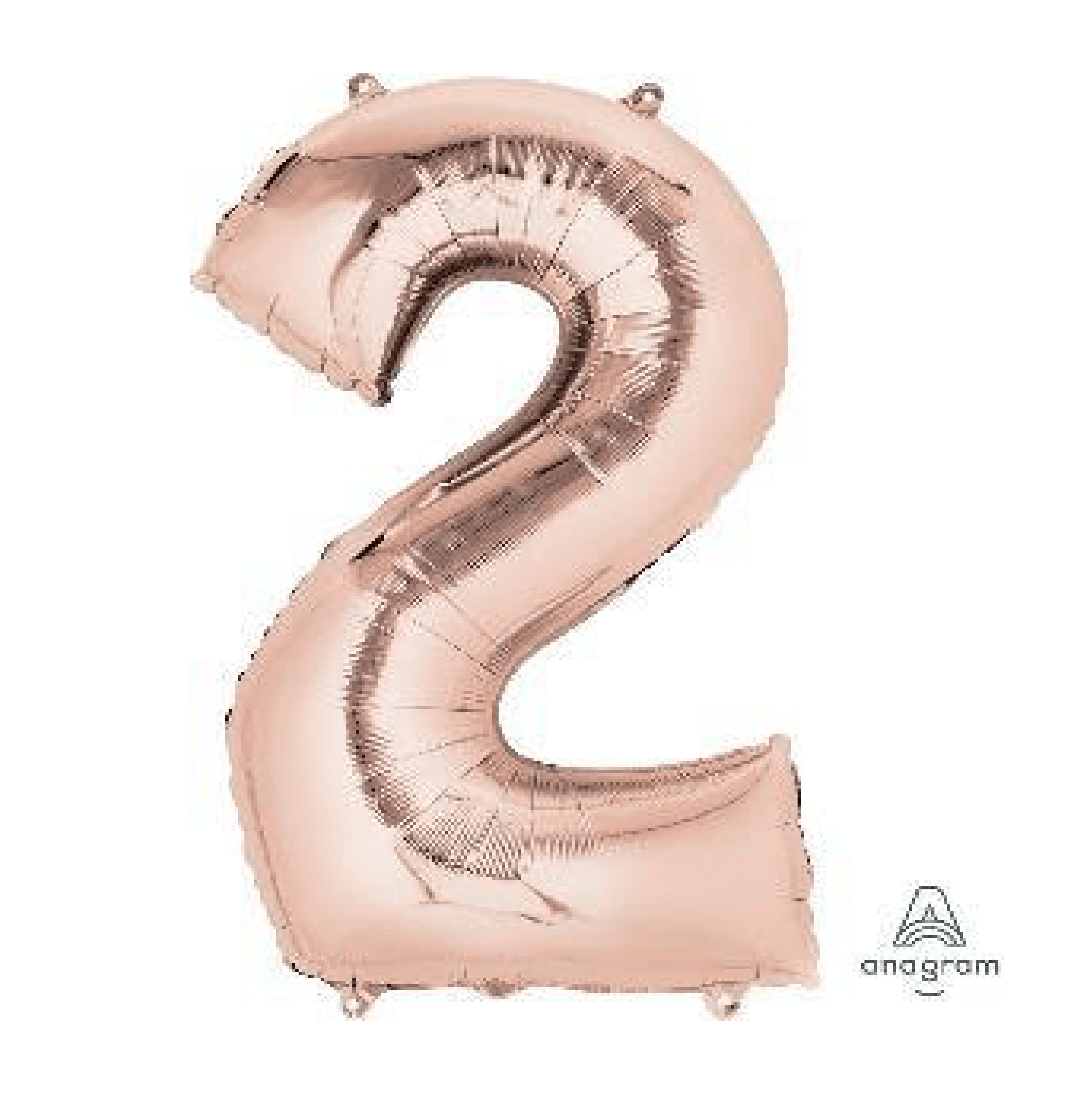 Balloon - 40" Number 2 Rose Gold - KLOSH