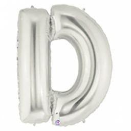 Balloon - Foil Alphabet 14" D Silver - KLOSH