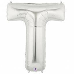 Balloon - Foil Alphabet 14" T Silver - KLOSH