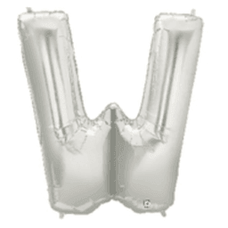 Balloon - Foil Alphabet 14" W Silver - KLOSH