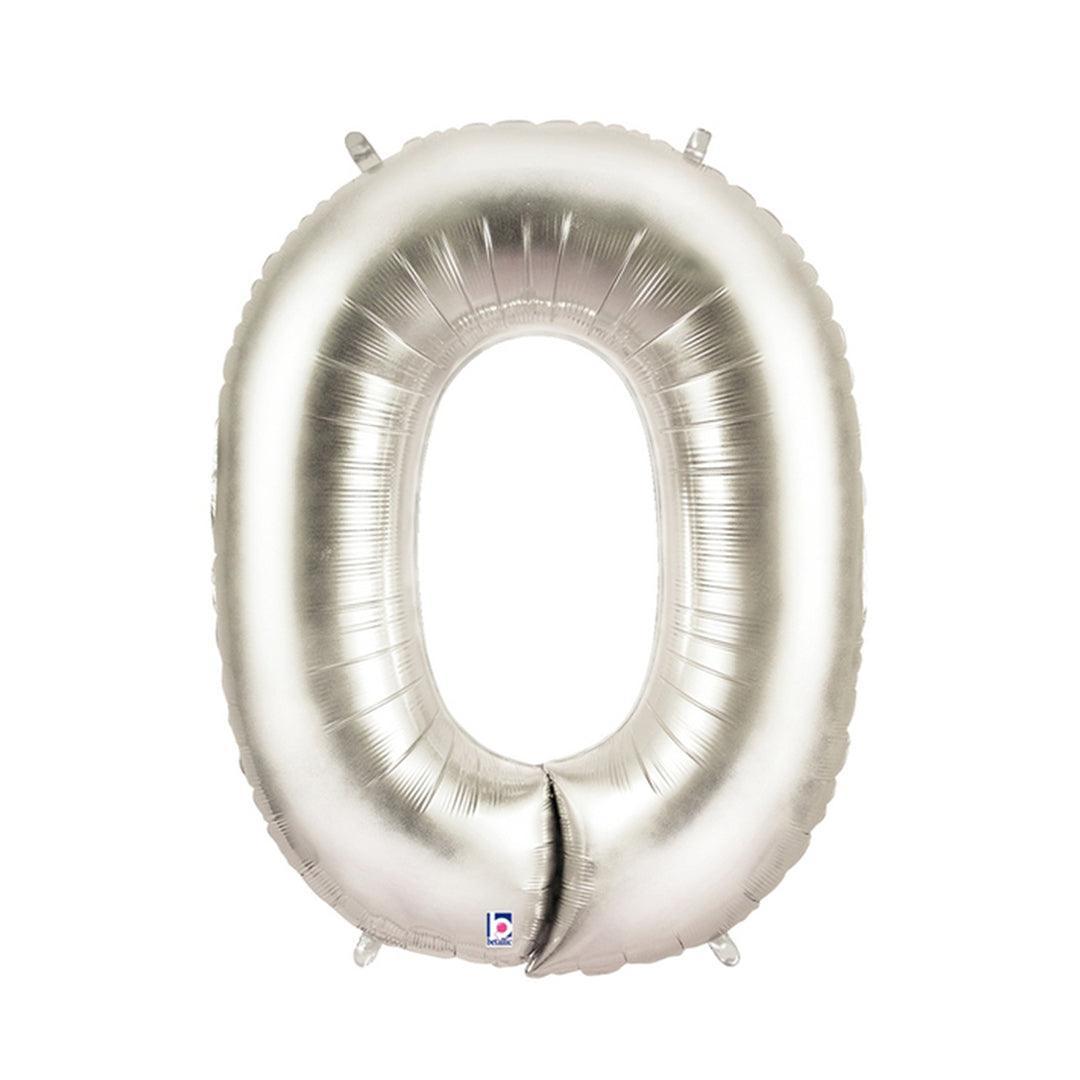 Balloon - Foil Alphabet 40" O Silver - KLOSH