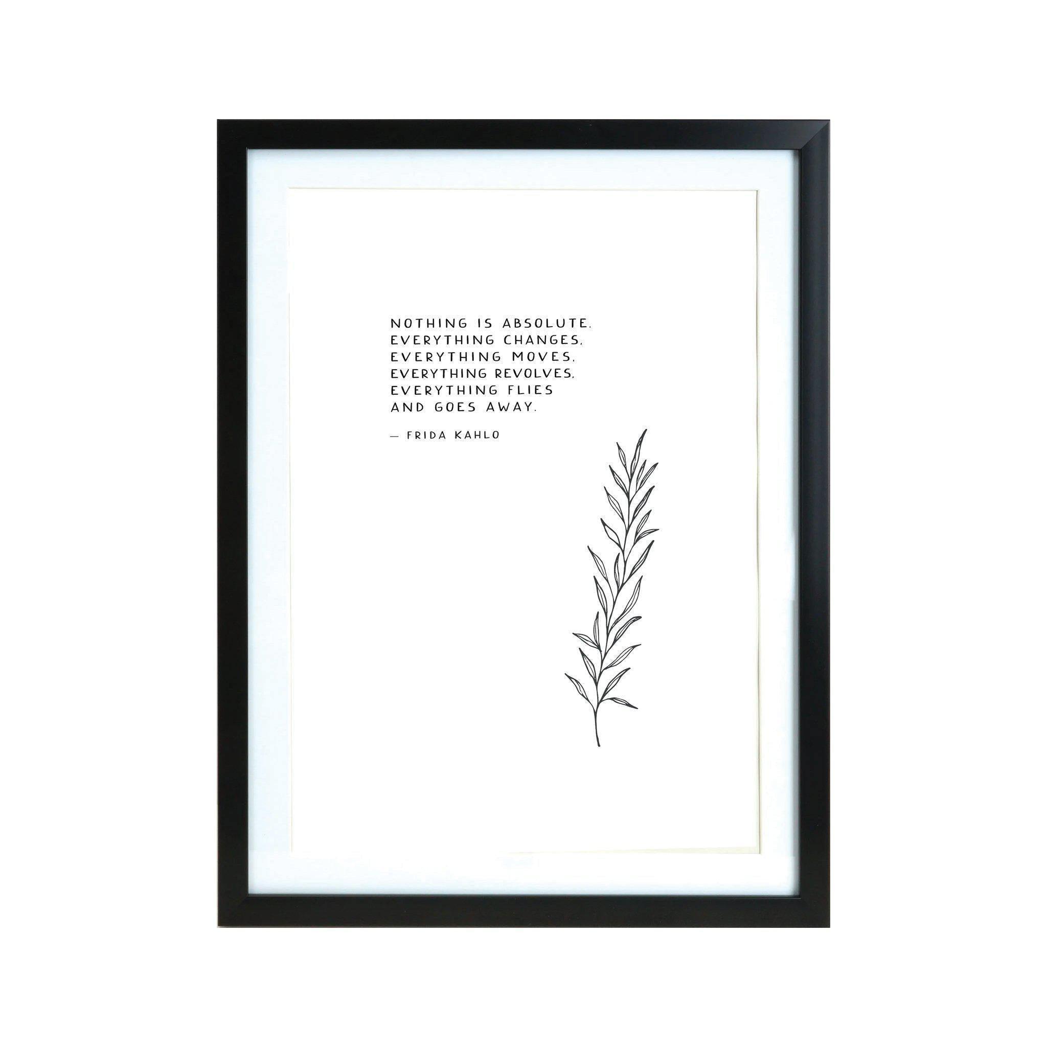 Black A3 Frame - Frida Kahlo - KLOSH