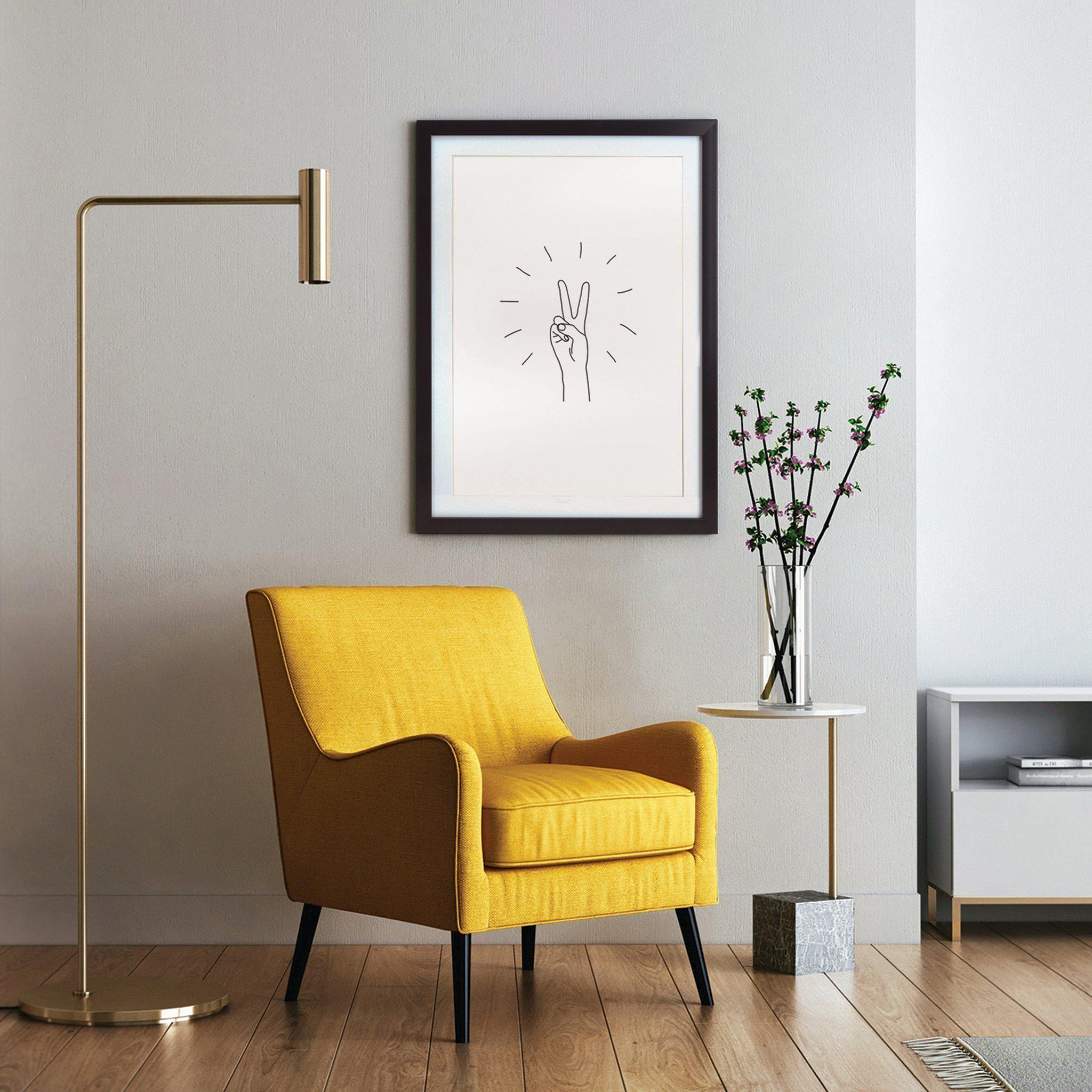 Black A3 Frame - Peace Sign - KLOSH