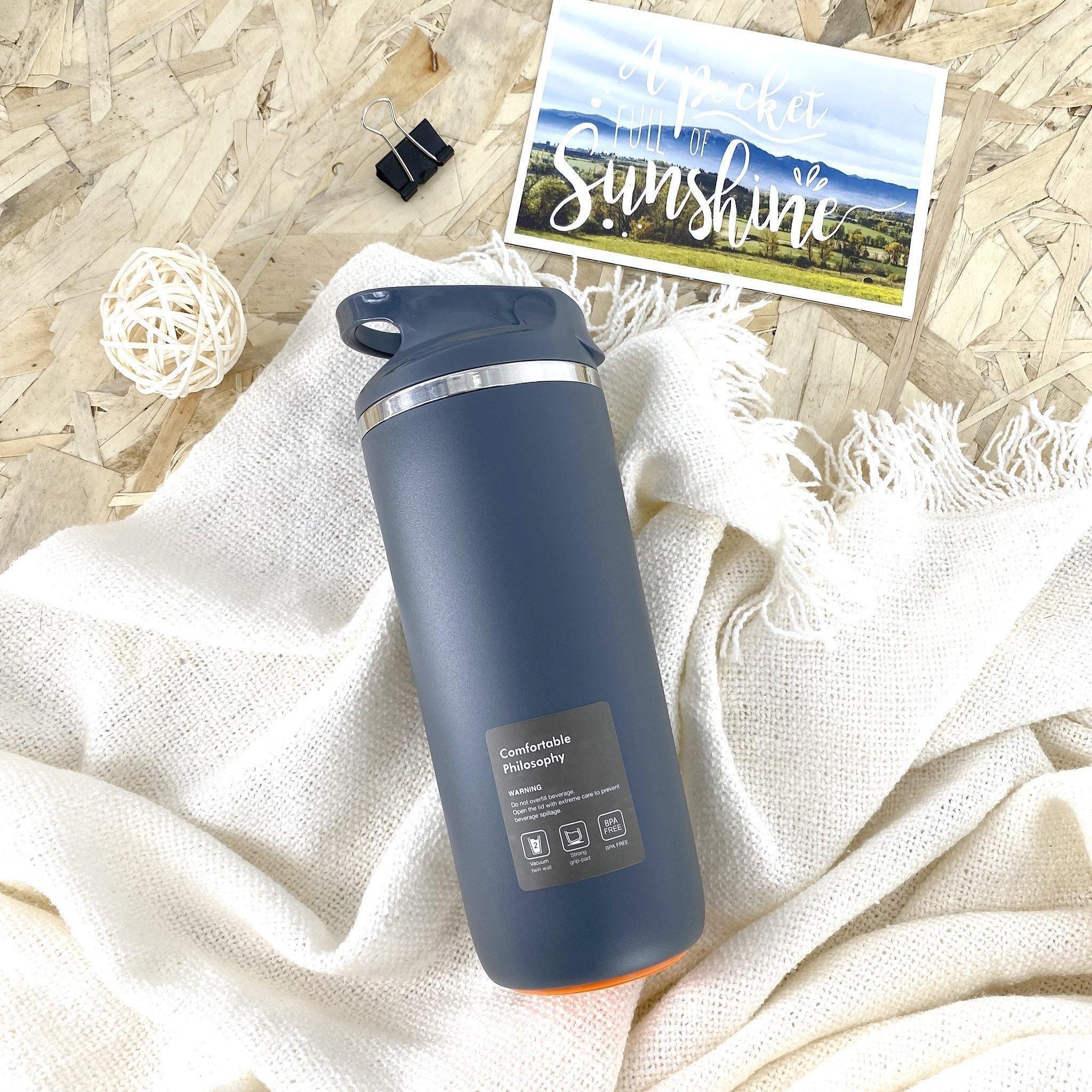 Bottle - Artiart Suction Antelope Bottle Dark Grey - KLOSH