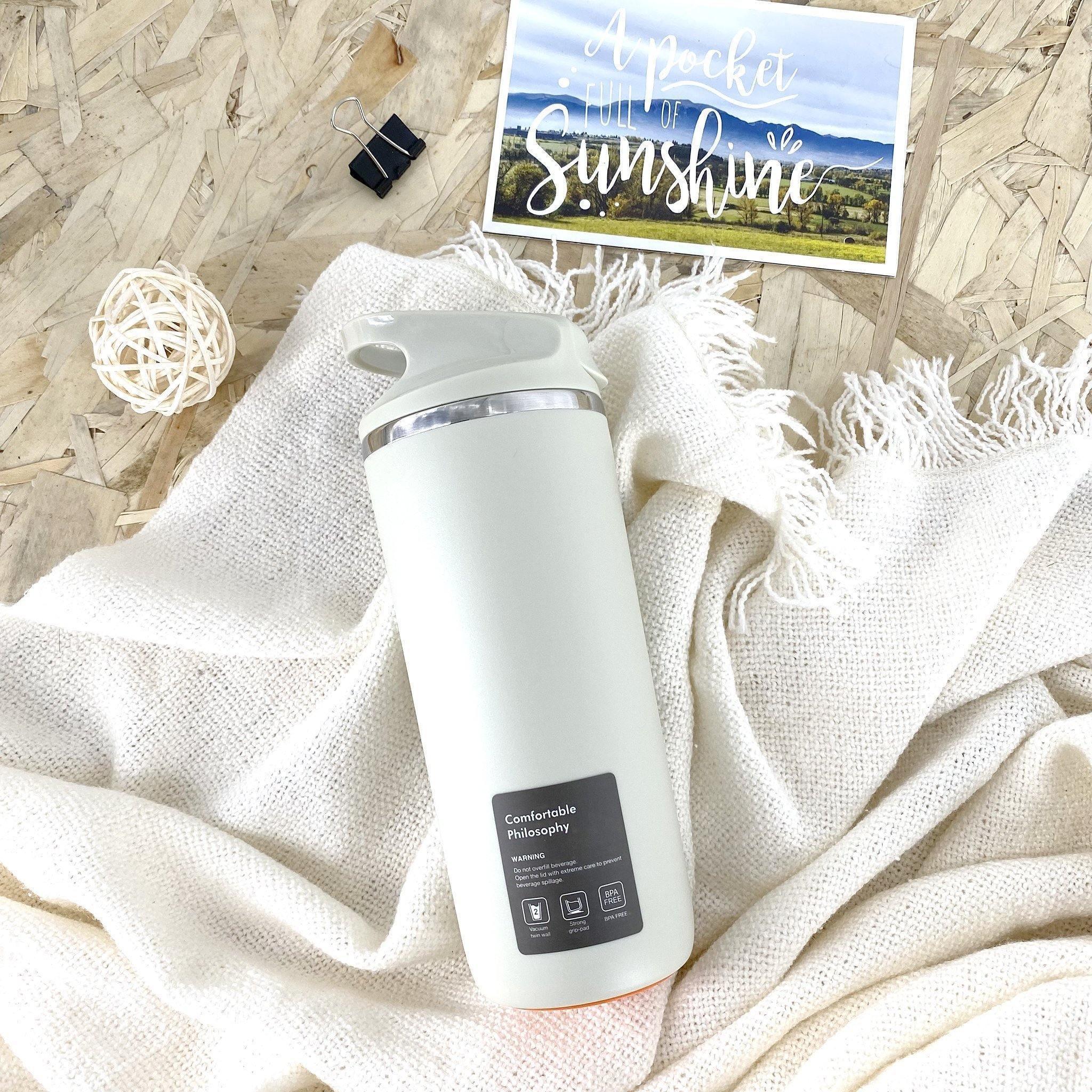 Bottle - Artiart Suction Antelope Bottle White - KLOSH