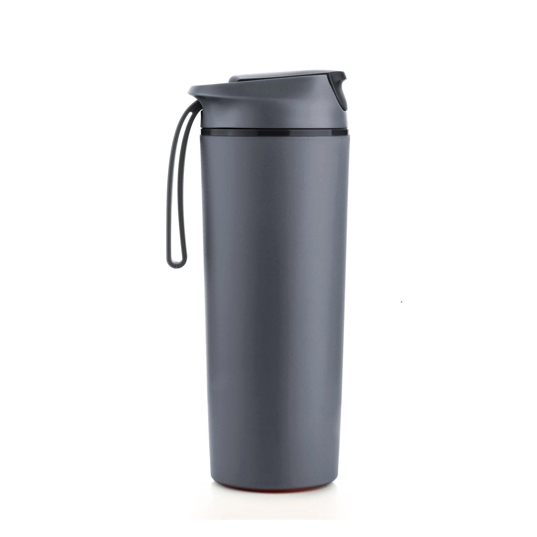 Bottle - Artiart Suction Rhino Bottle Dark Grey - KLOSH