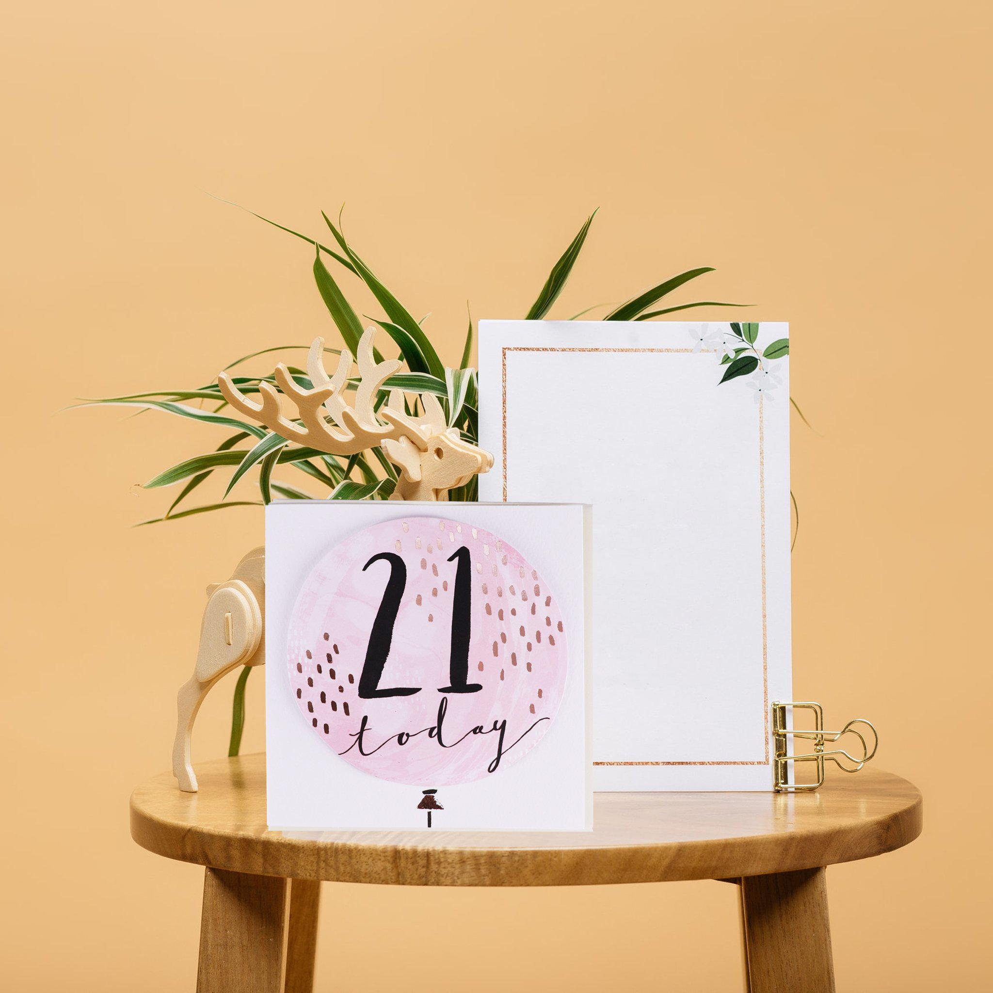 Card - 21 Today Birthday - KLOSH