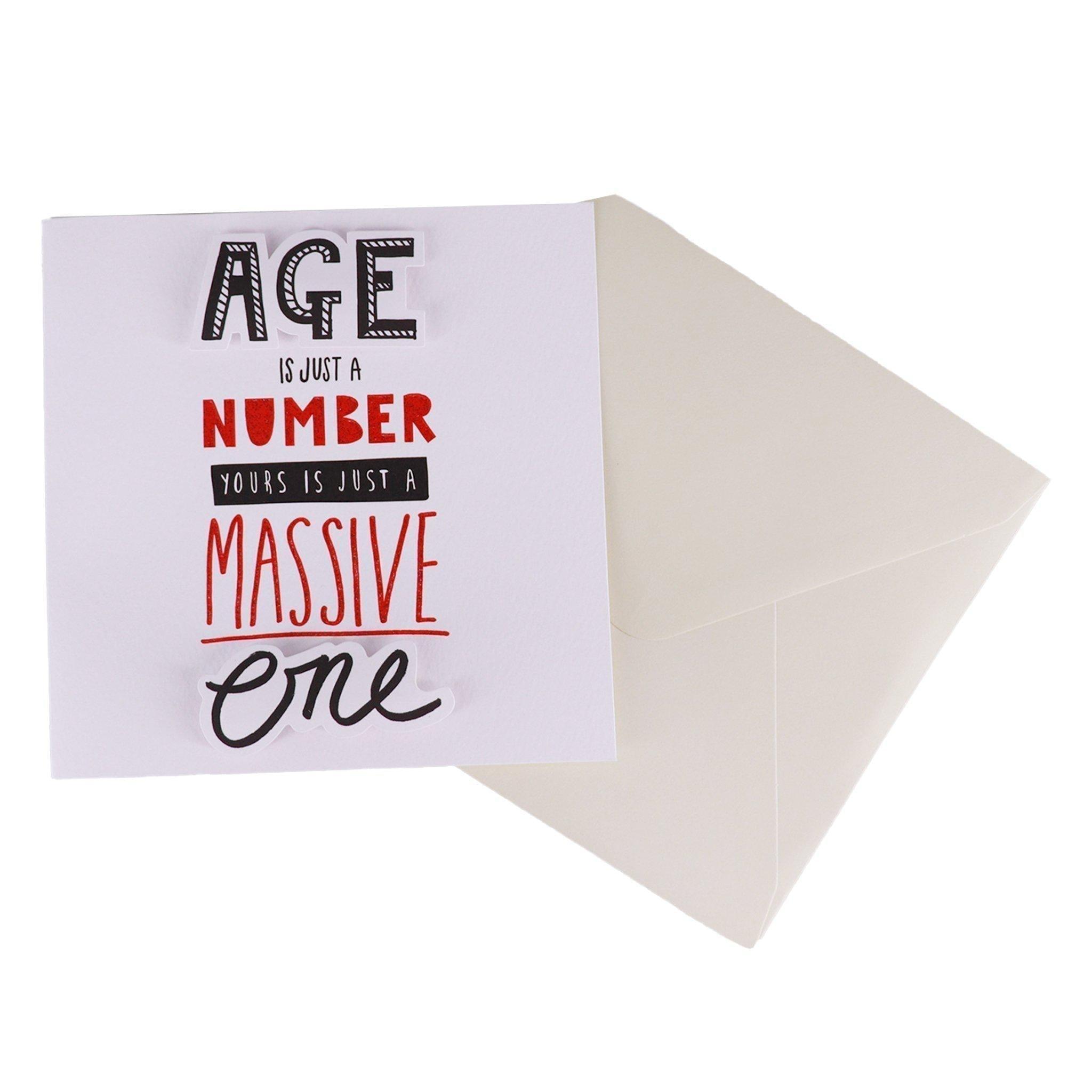 Card - Age Is Just A Number Birthday - KLOSH