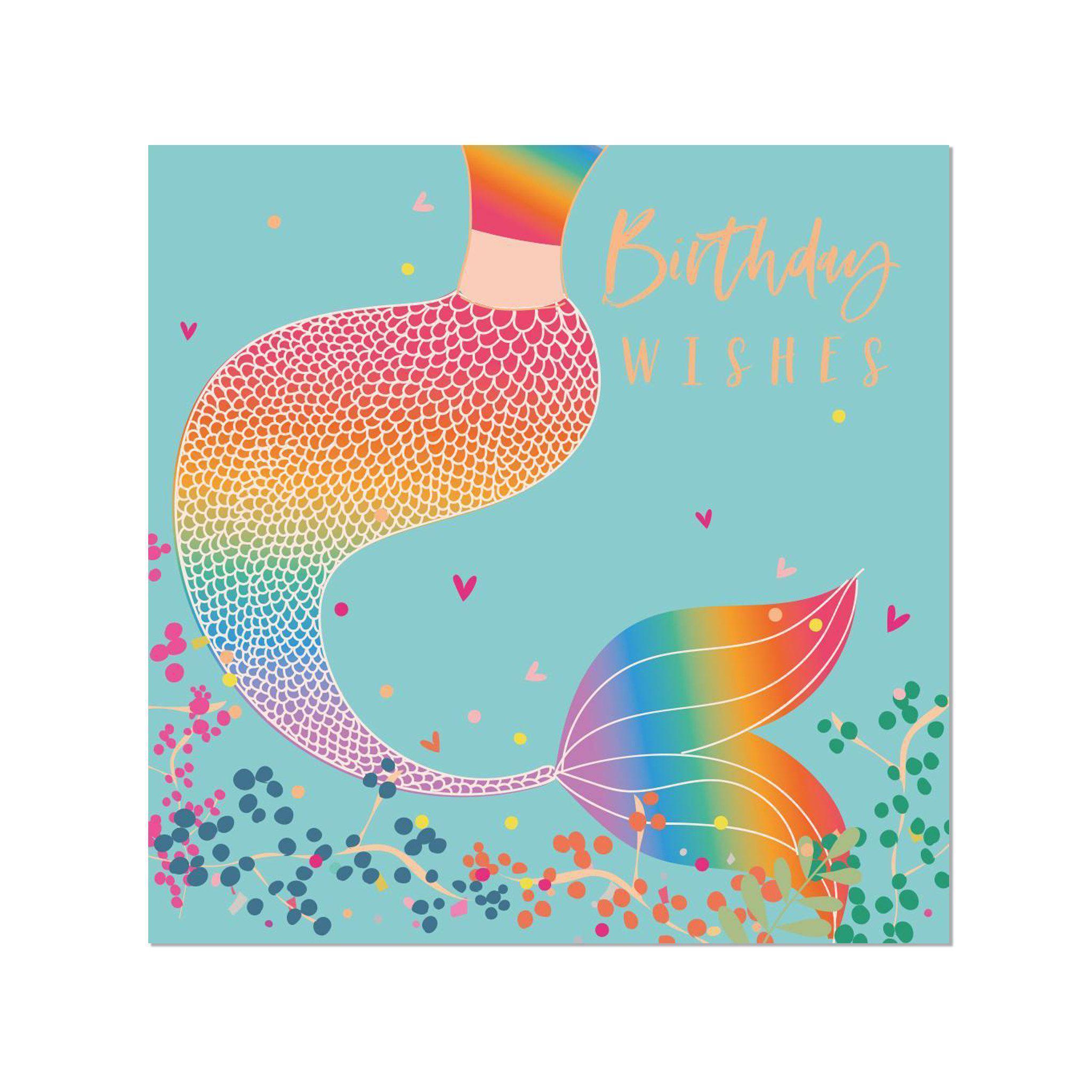 Card - Birthday Wishes Mermaid - KLOSH