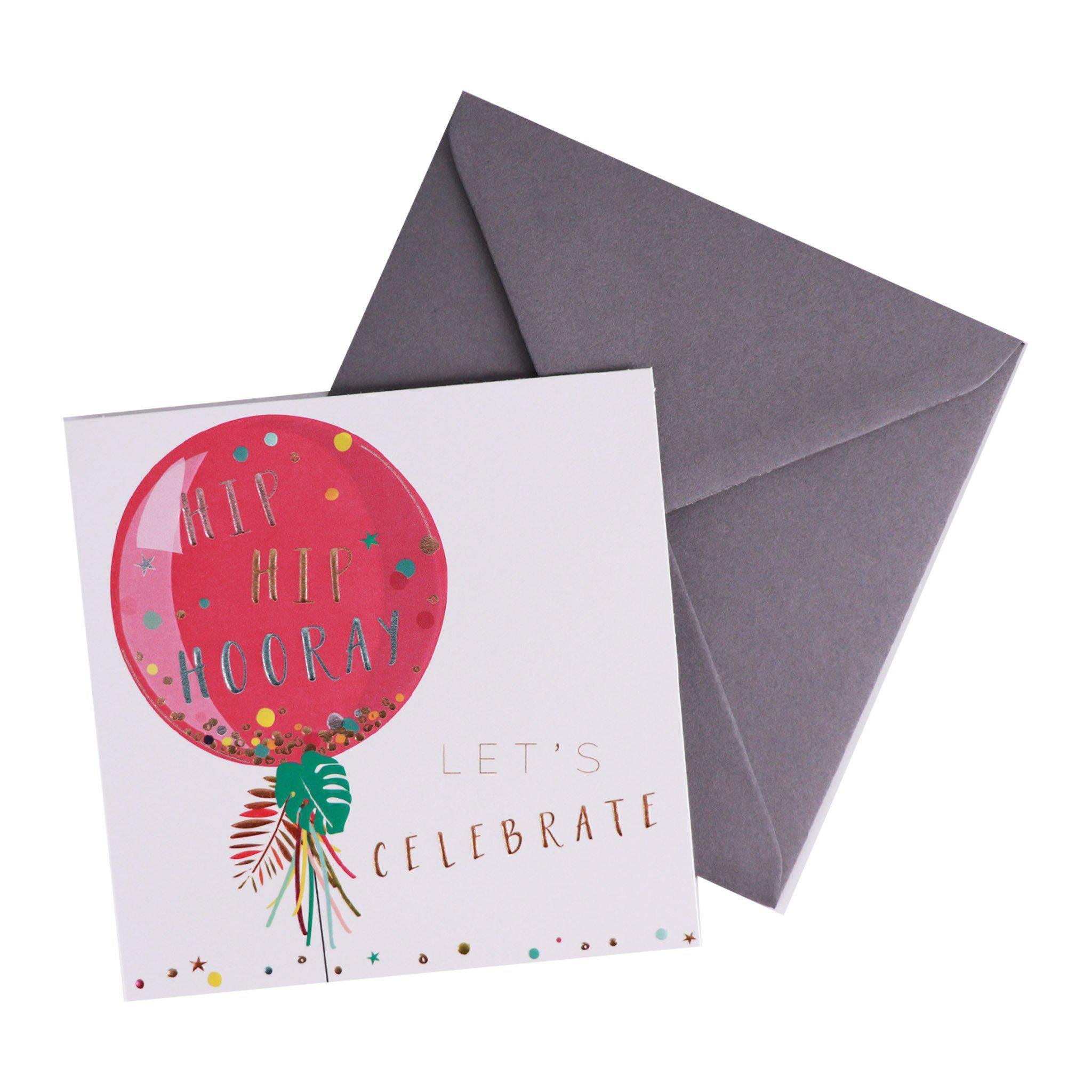 Card - Celebration Single Balloon - KLOSH