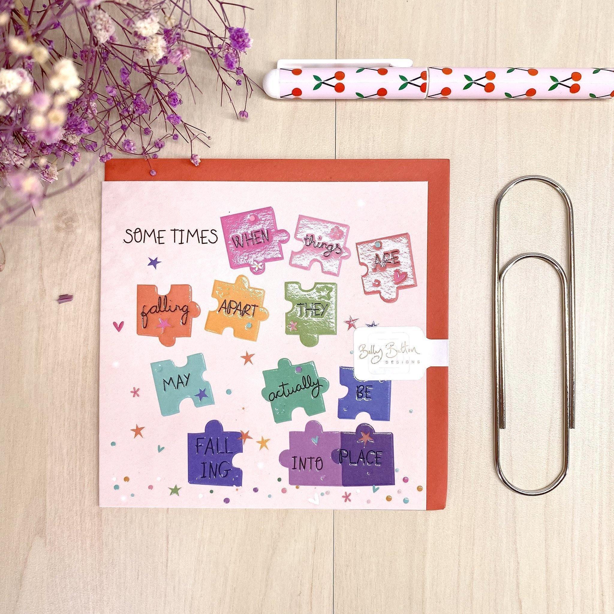 Card - Falling into Place - KLOSH