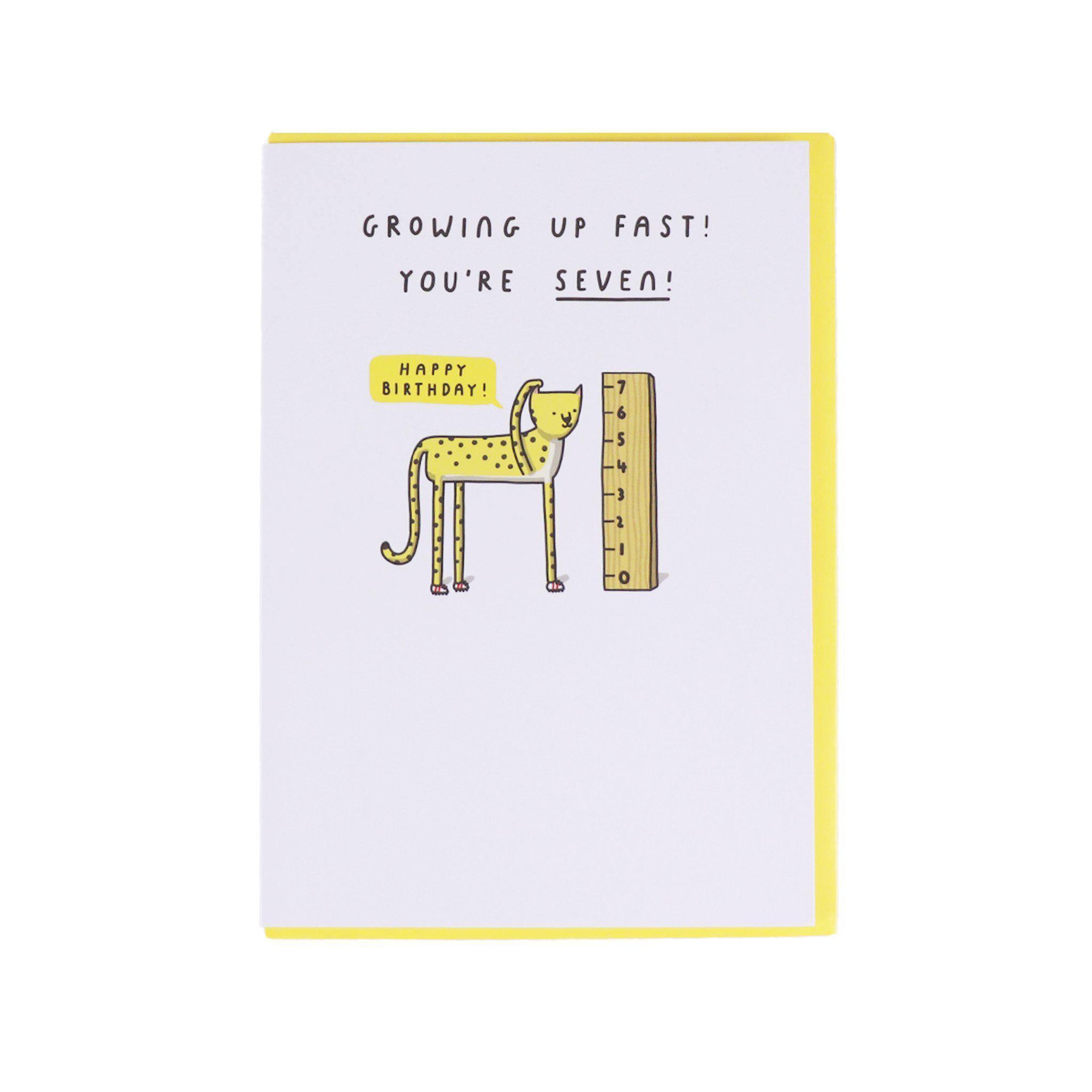 Card - Happy 7th Birthday - KLOSH