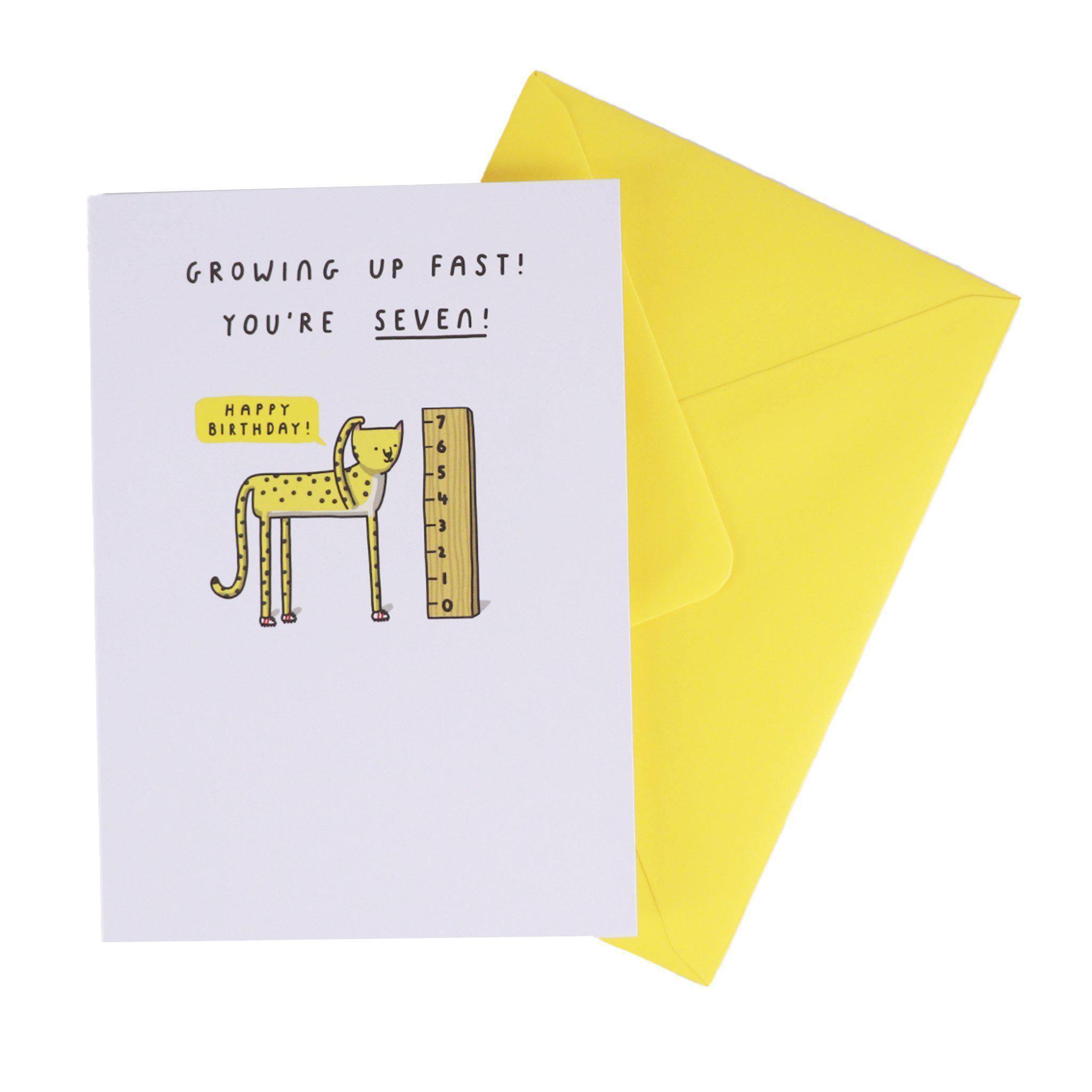 Card - Happy 7th Birthday - KLOSH