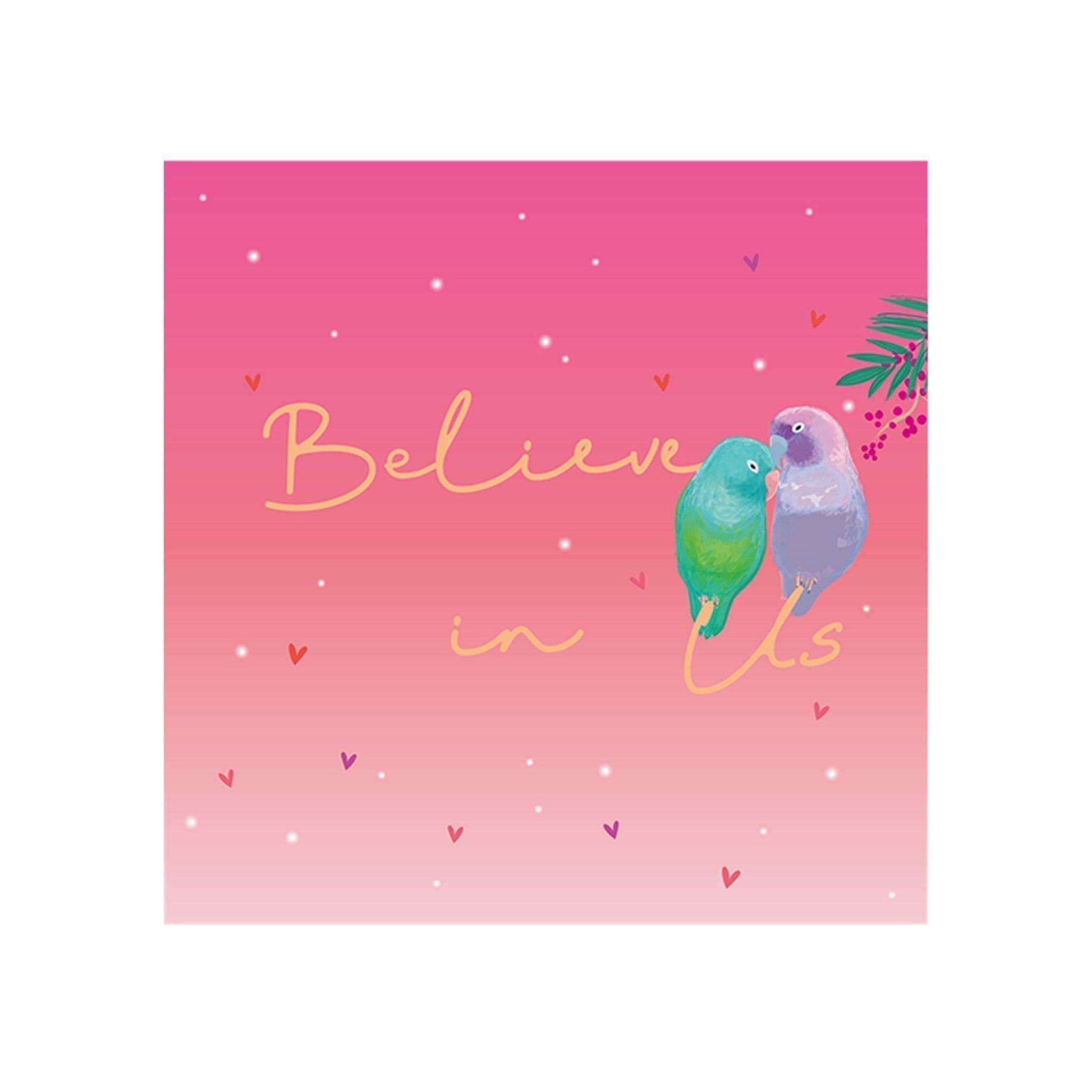 Card - Love Birds Believe In Us - KLOSH