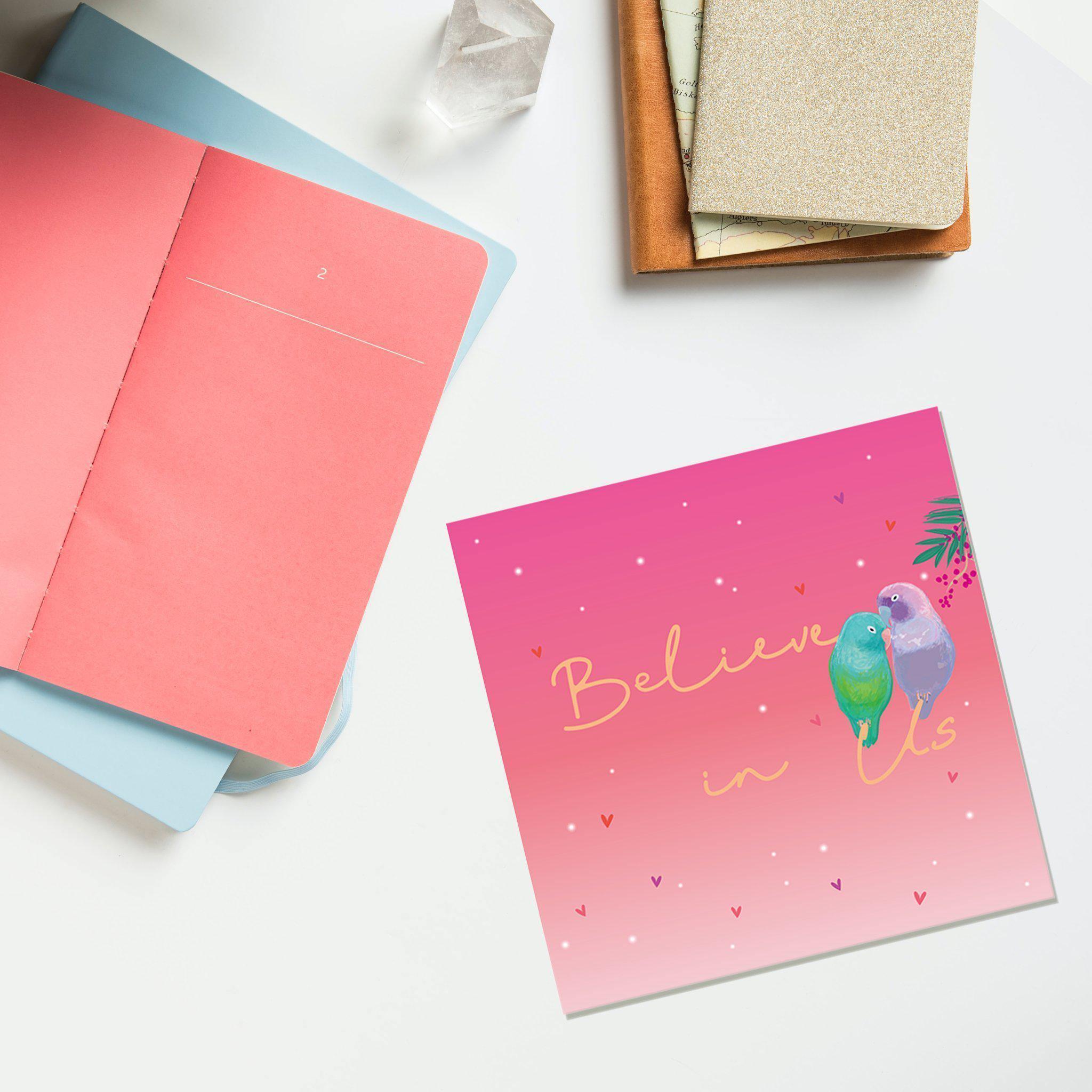 Card - Love Birds Believe In Us - KLOSH