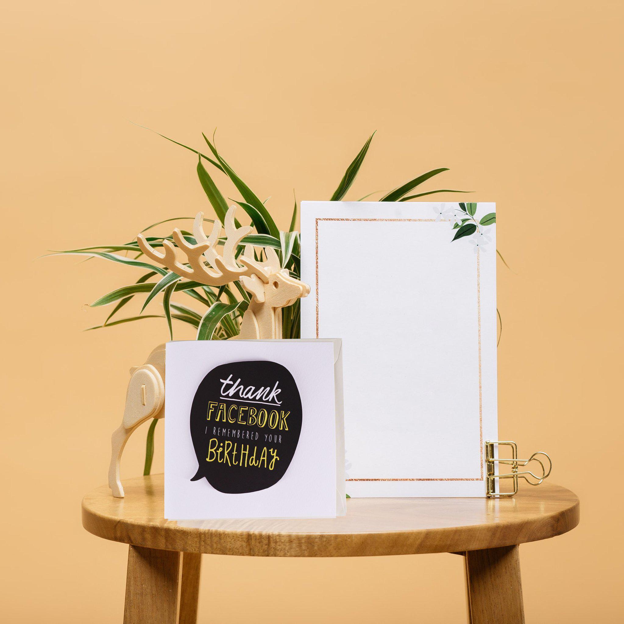 Card - Thank Facebook Birthday - KLOSH