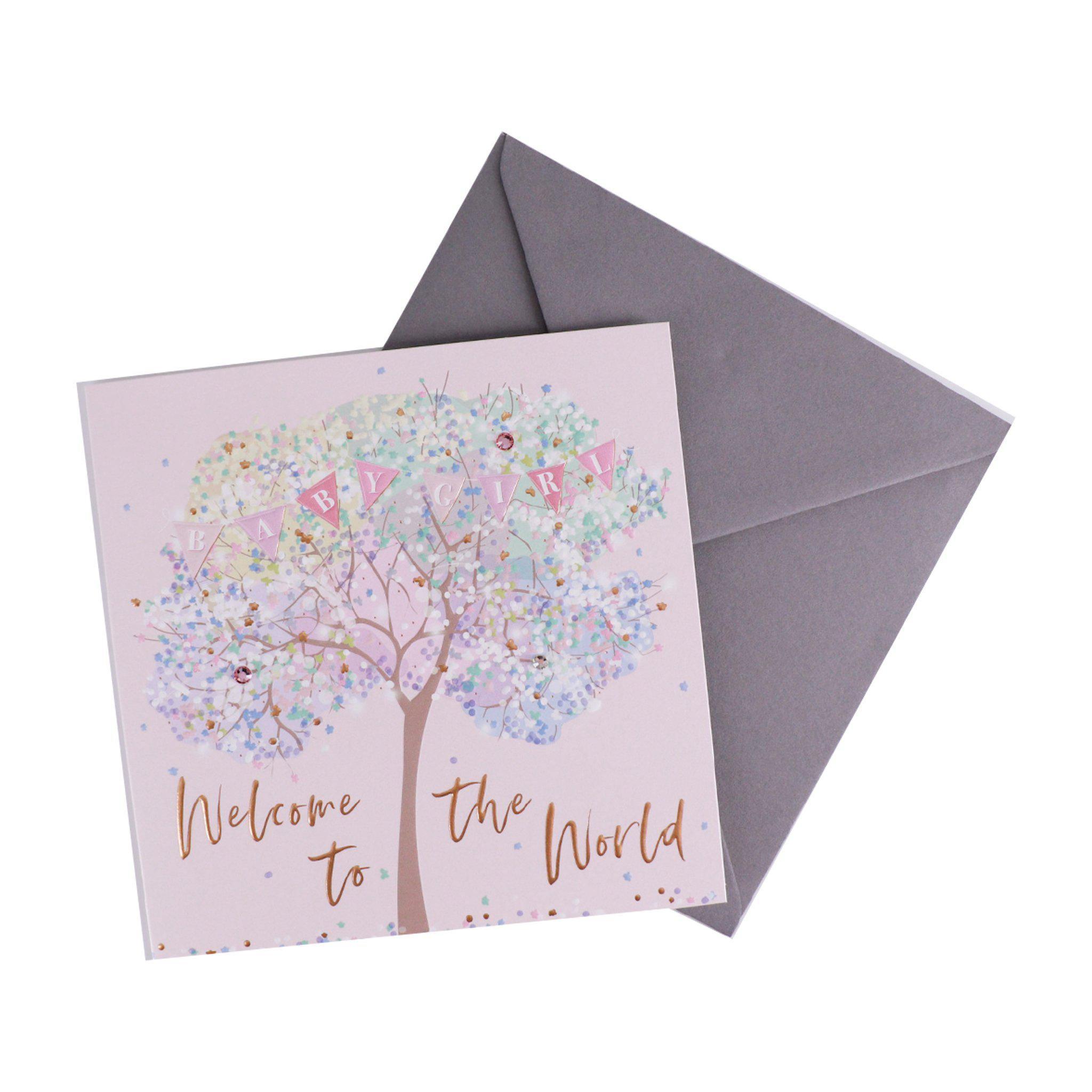 Card - Welcome to the World Baby Girl - KLOSH