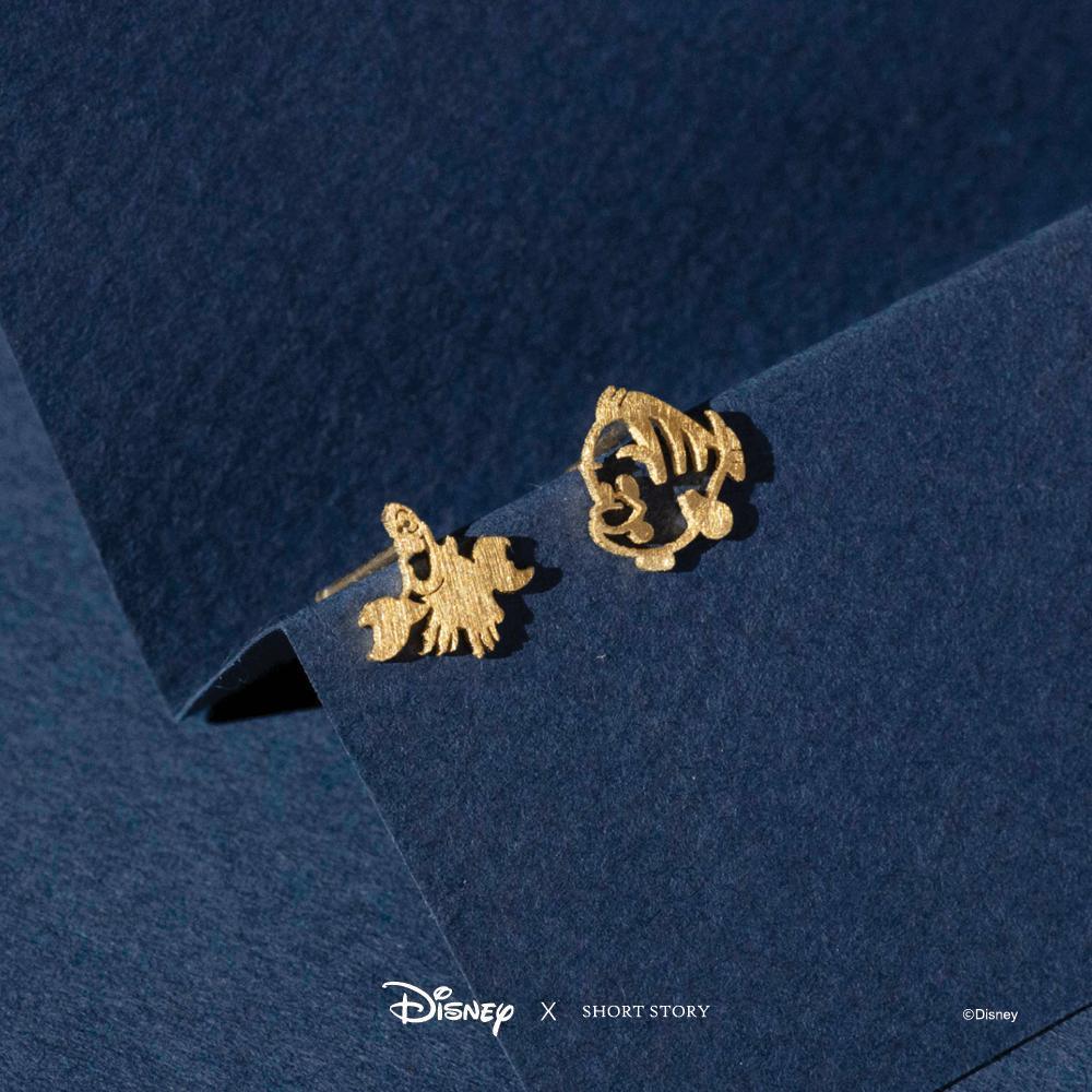 Disney Earring - Ariel Sebastian and Flounder Gold - KLOSH