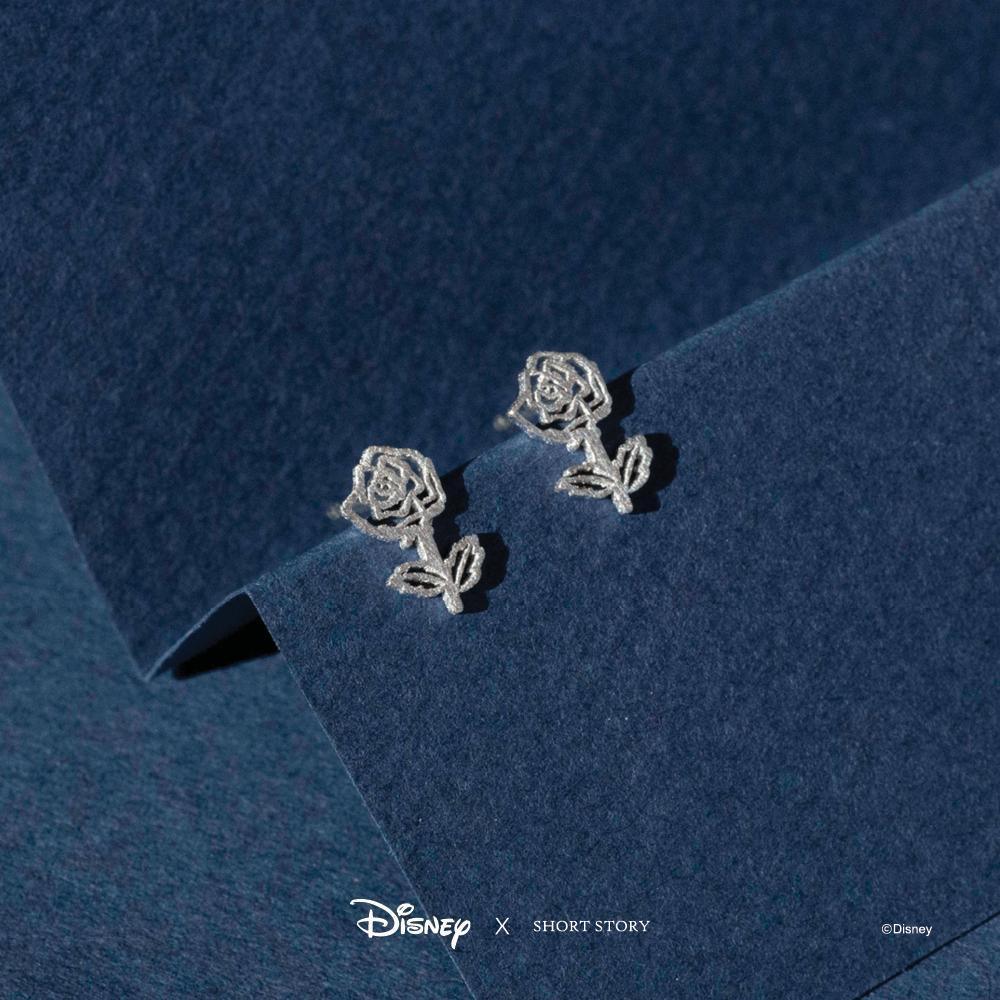 Disney Earring - Belle Rose Silver - KLOSH