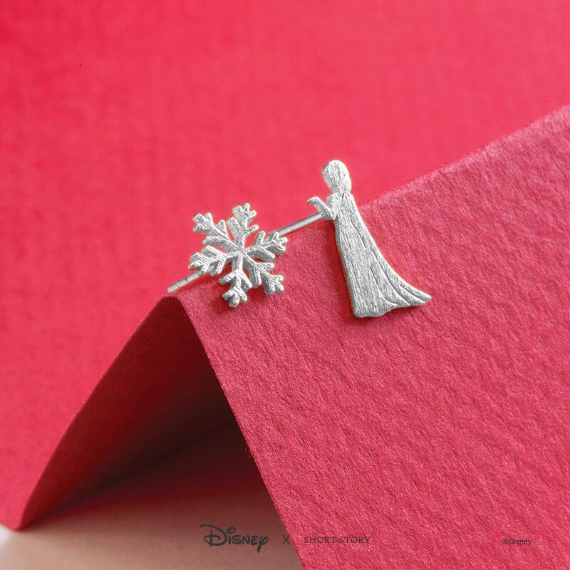 Disney Earring - Elsa Snowflake Silver - KLOSH
