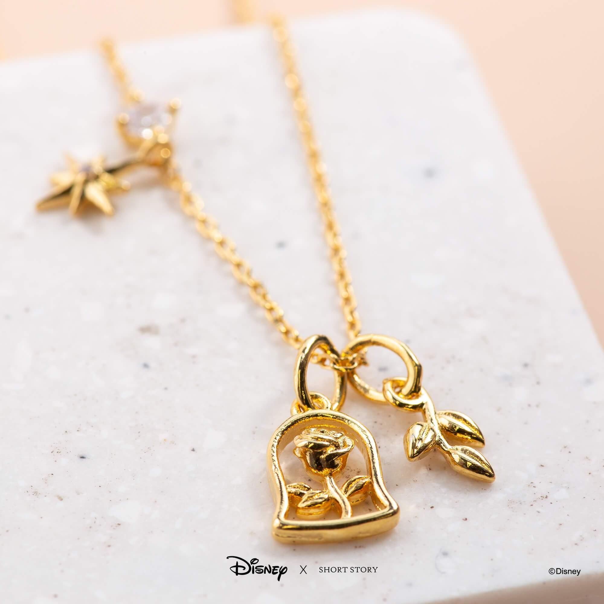 Disney Necklace - Beauty and the Beast Gold - KLOSH
