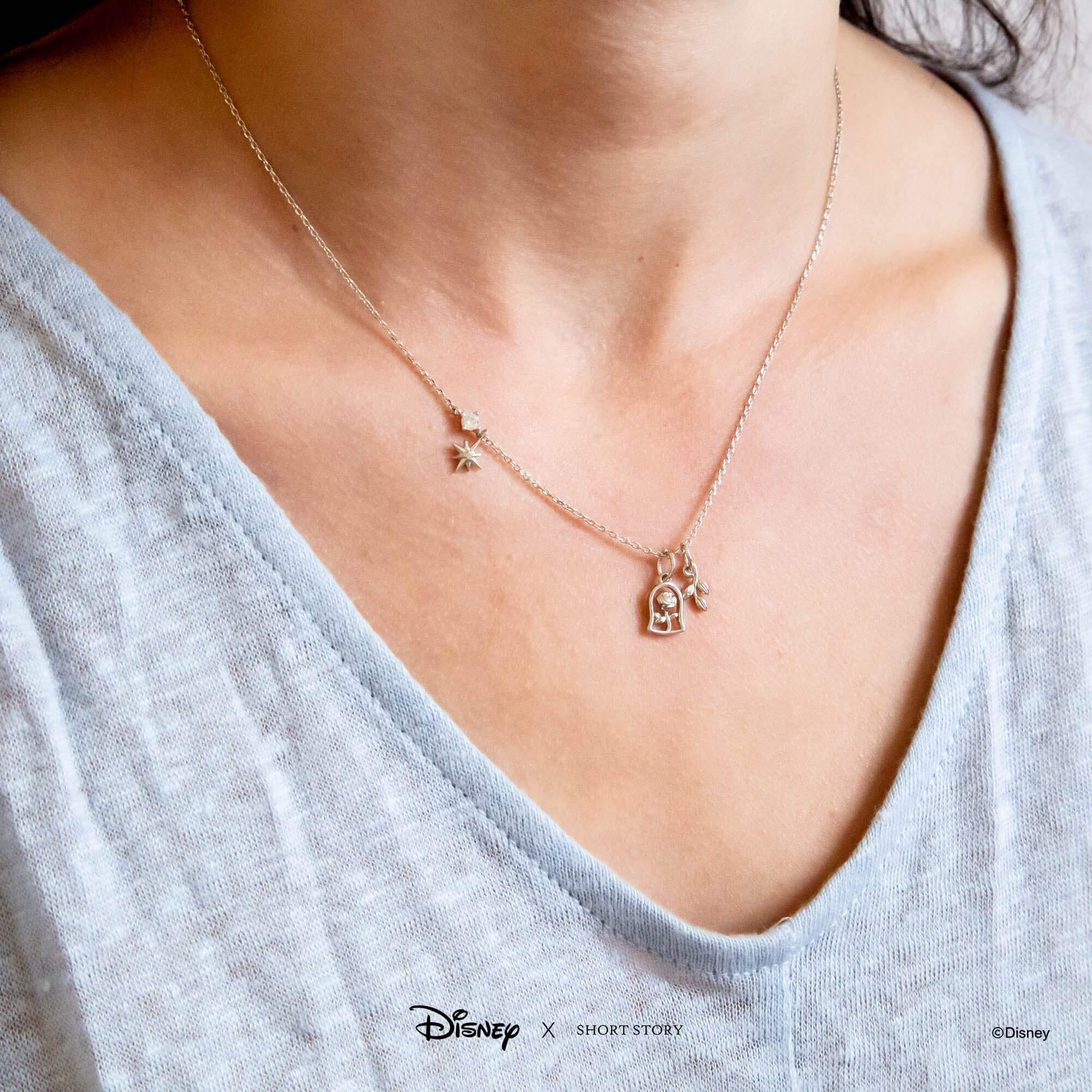 Disney Necklace - Beauty and the Beast Silver - KLOSH