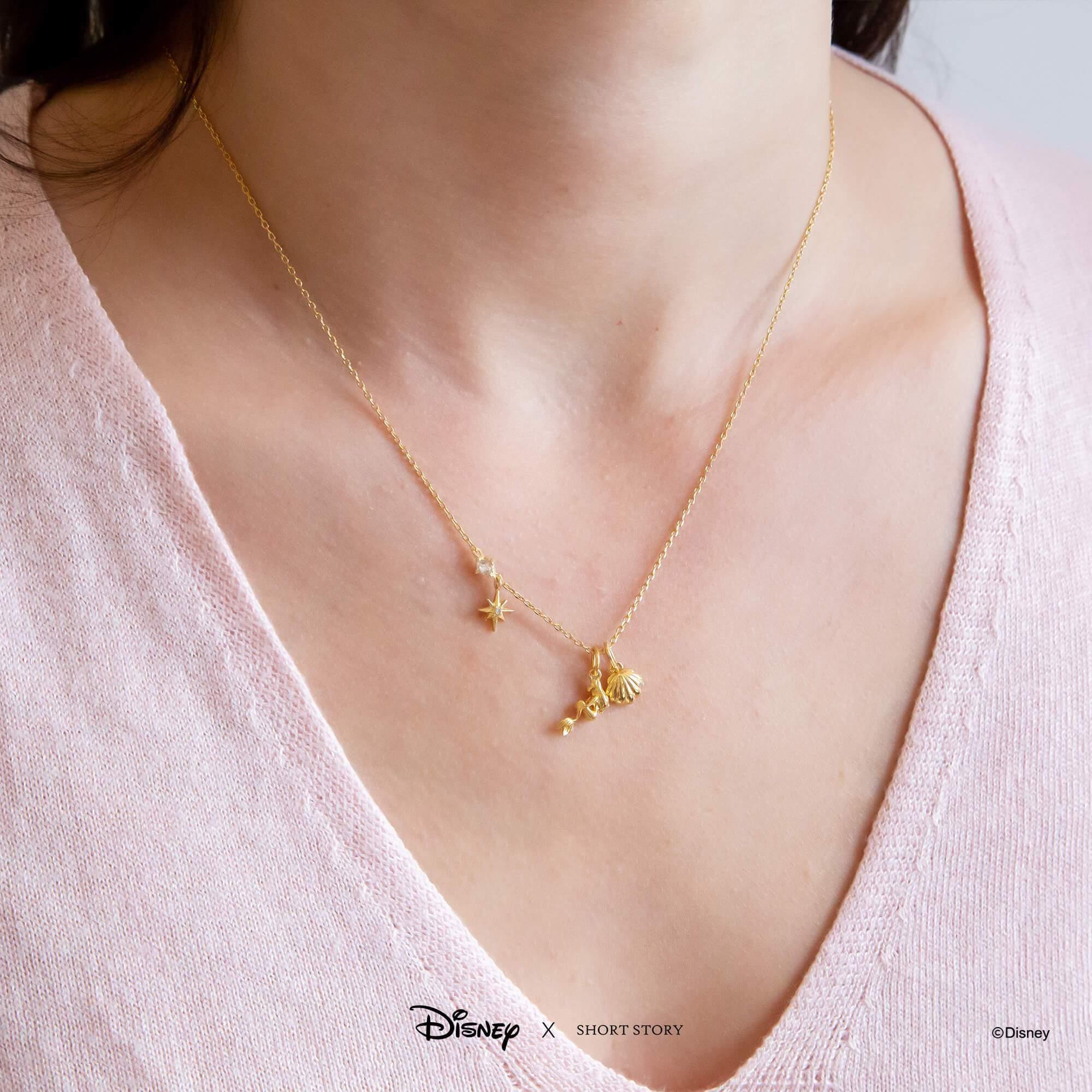 Disney Necklace - Little Mermaid Gold - KLOSH