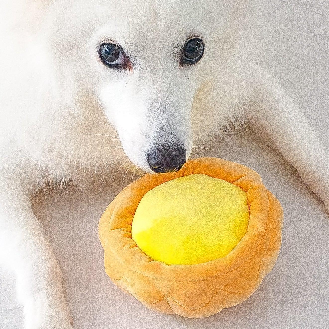Dog Toy - Squeakie (Egg Tart) - KLOSH