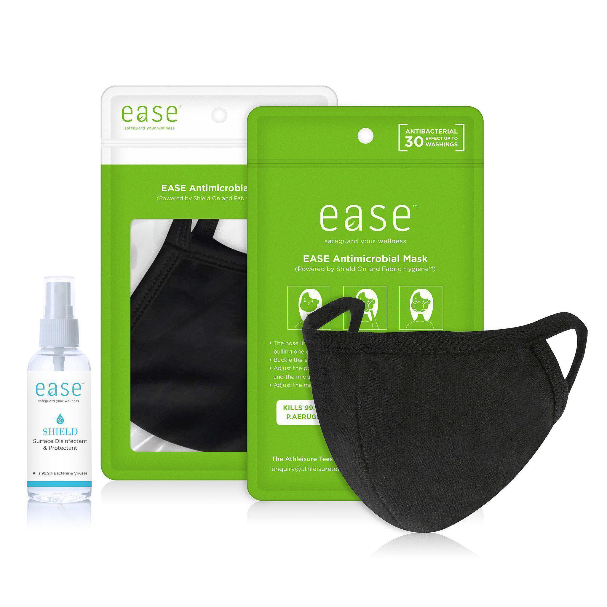 EASE Mask Care Standard Pack - Antimicrobial Mask & Shield On Spray - KLOSH