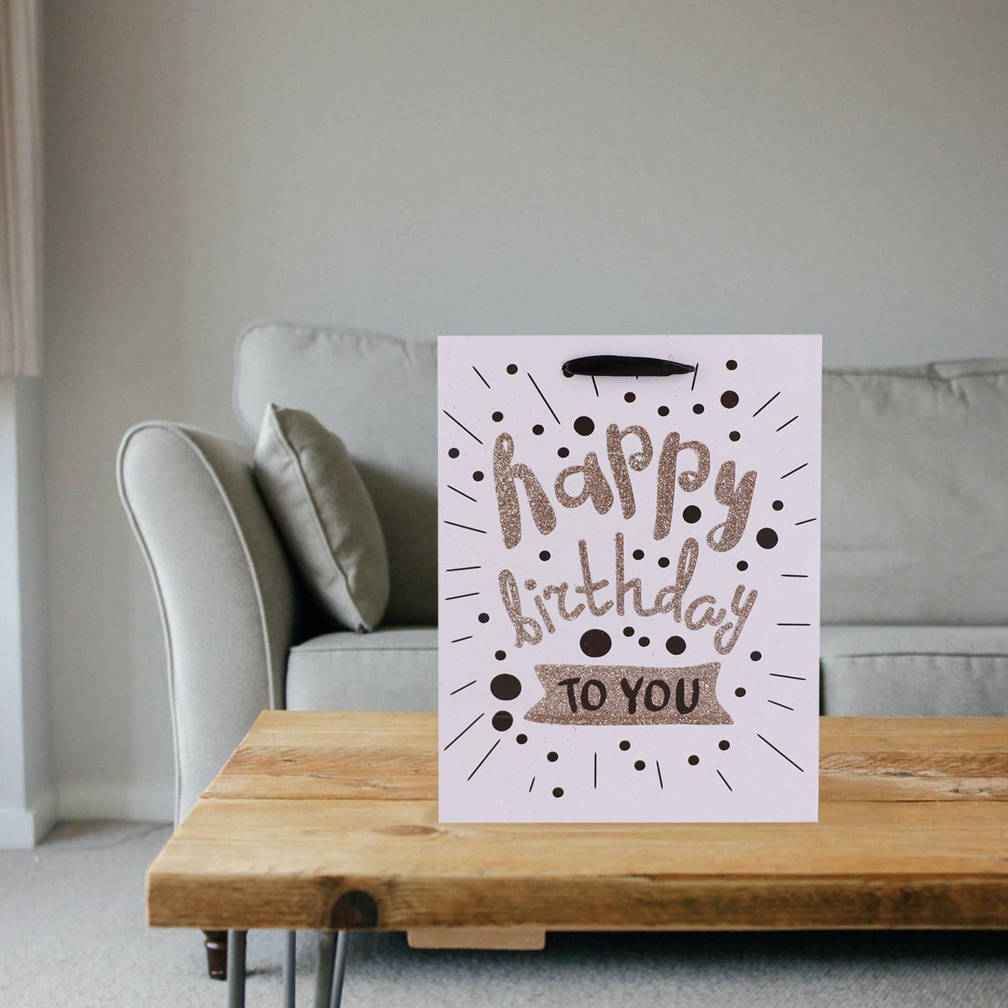 Gift Bag - Happy Birthday Glitter - KLOSH