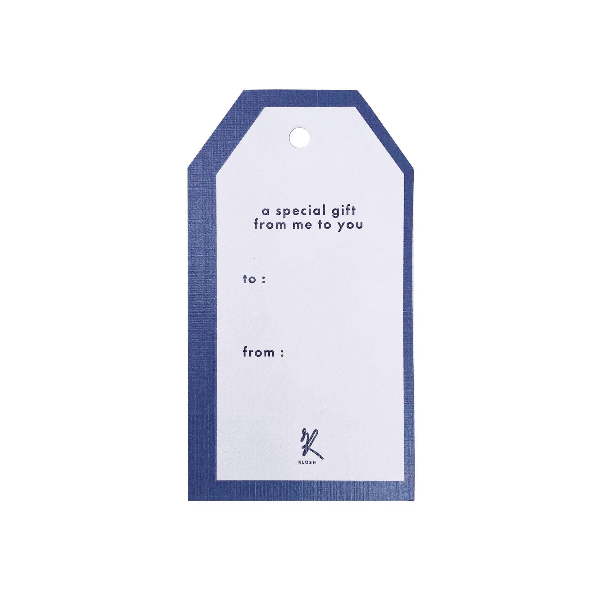Gift Tags (Pack of 5) - 8 Designs - KLOSH