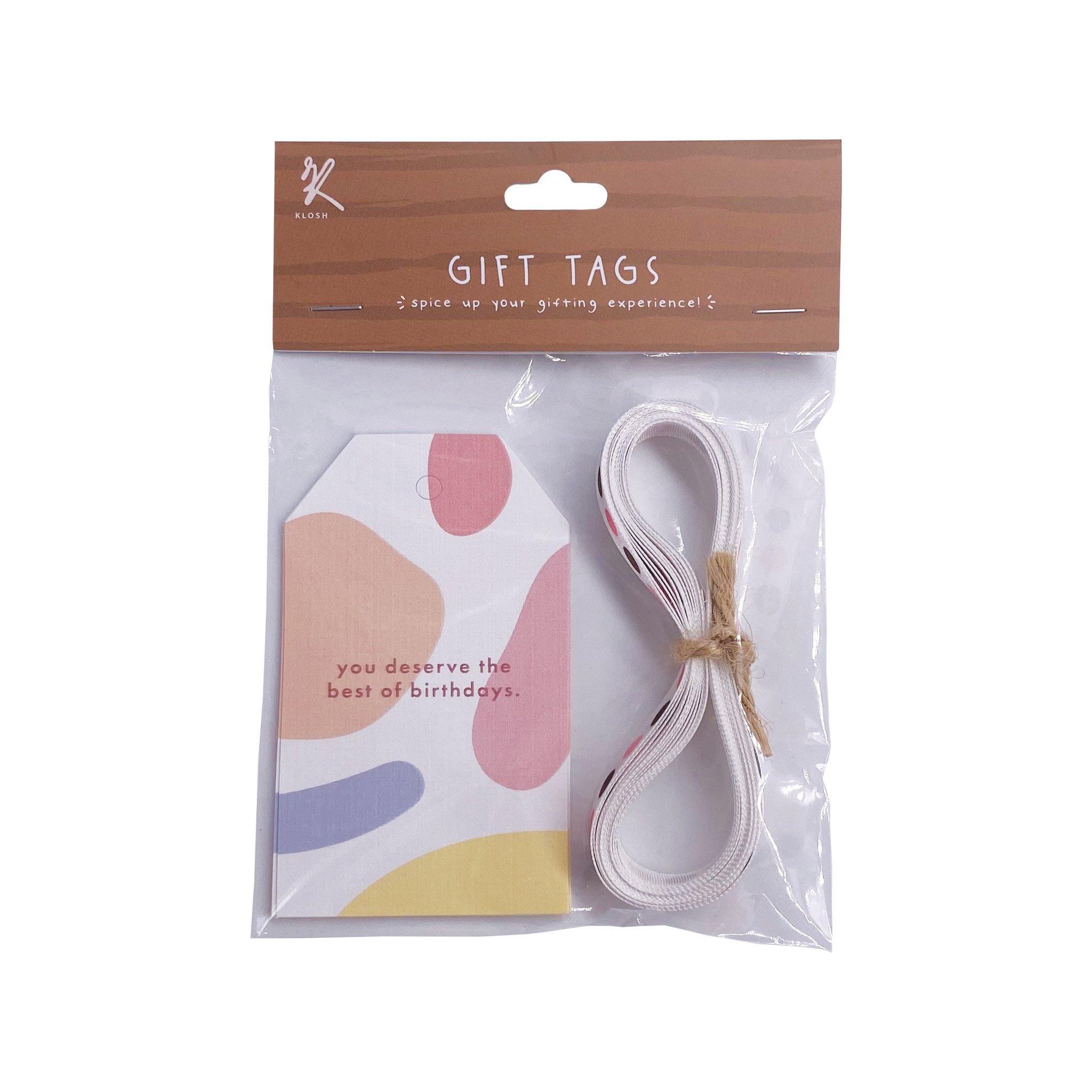 Gift Tags (Pack of 5) - 8 Designs - KLOSH