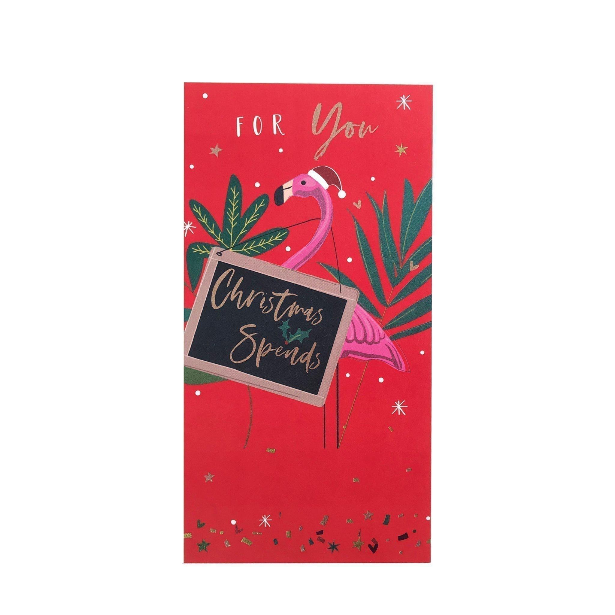 Gift Wallet Card - For You Christmas Special Flamingo - KLOSH
