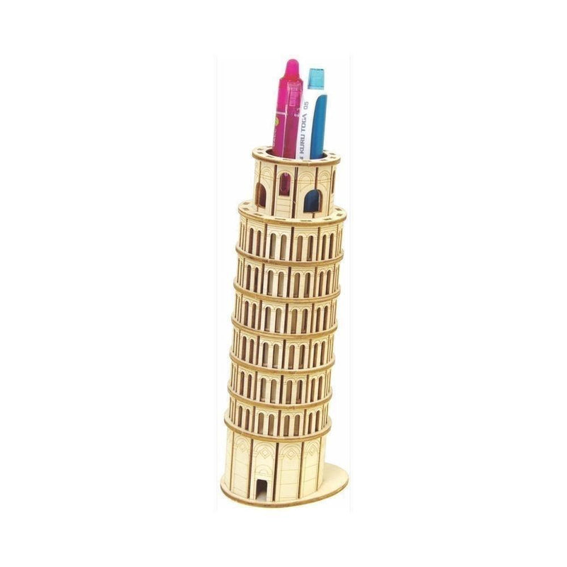 Jigzle Architecture 3D Wooden Puzzle - Leaning Tower of Pisa (NEW) - KLOSH
