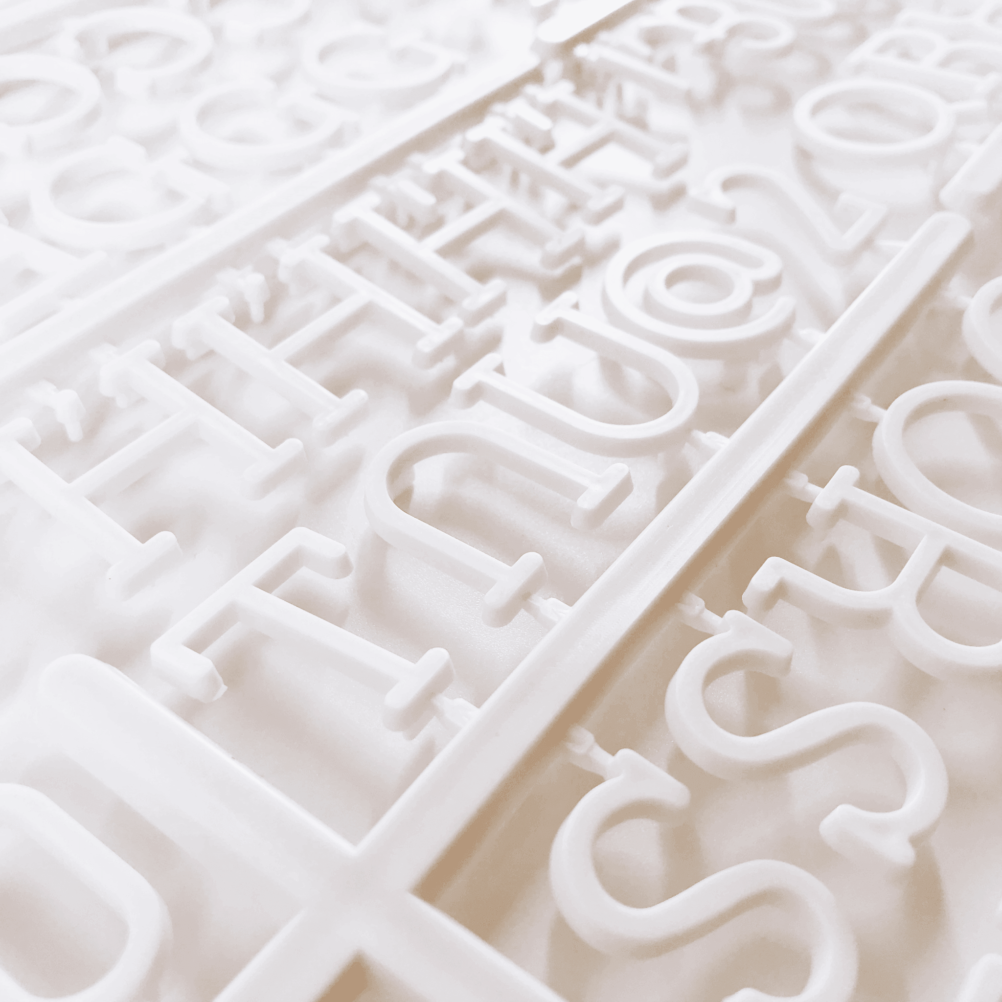 Letter Board Alphabet Set - White - KLOSH