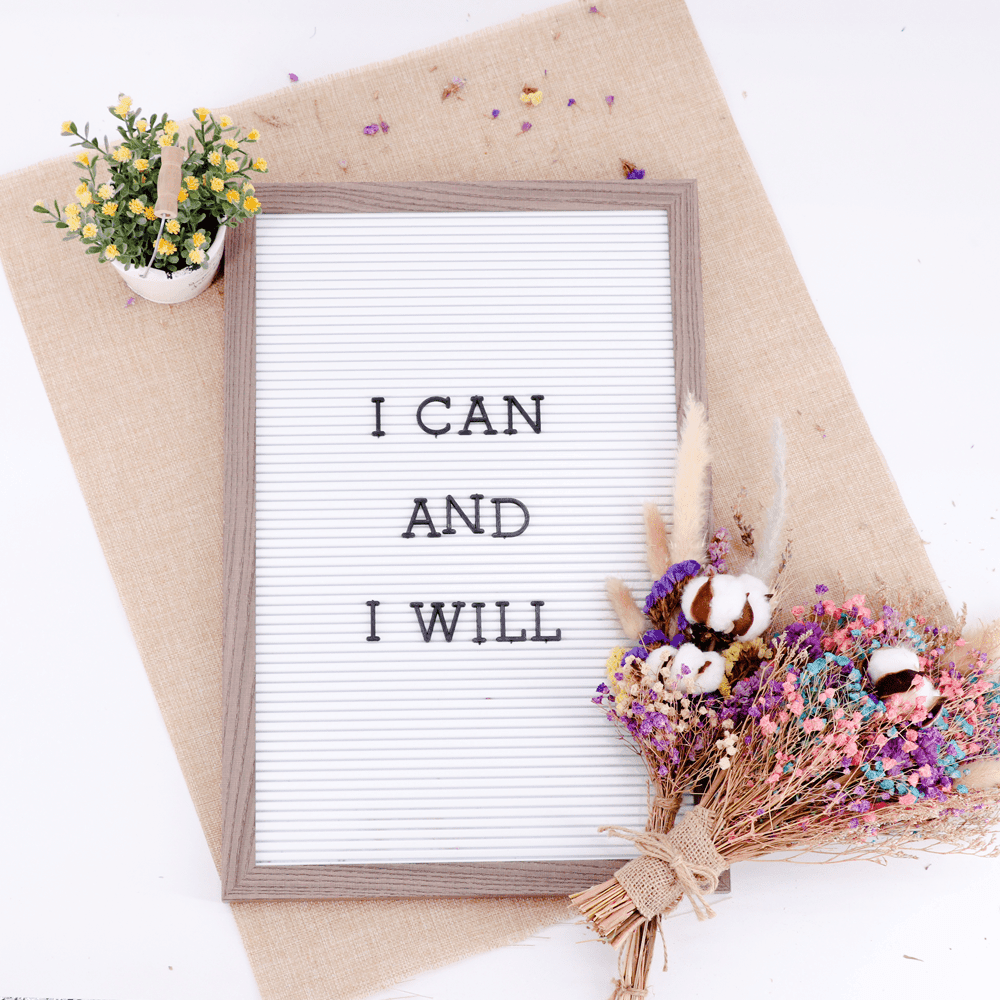 Letter Board - Wood Frame with White Plastic - KLOSH