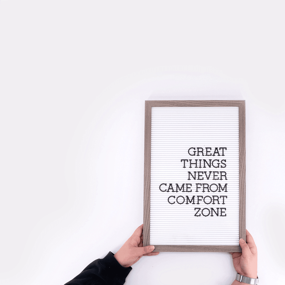 Letter Board - Wood Frame with White Plastic - KLOSH