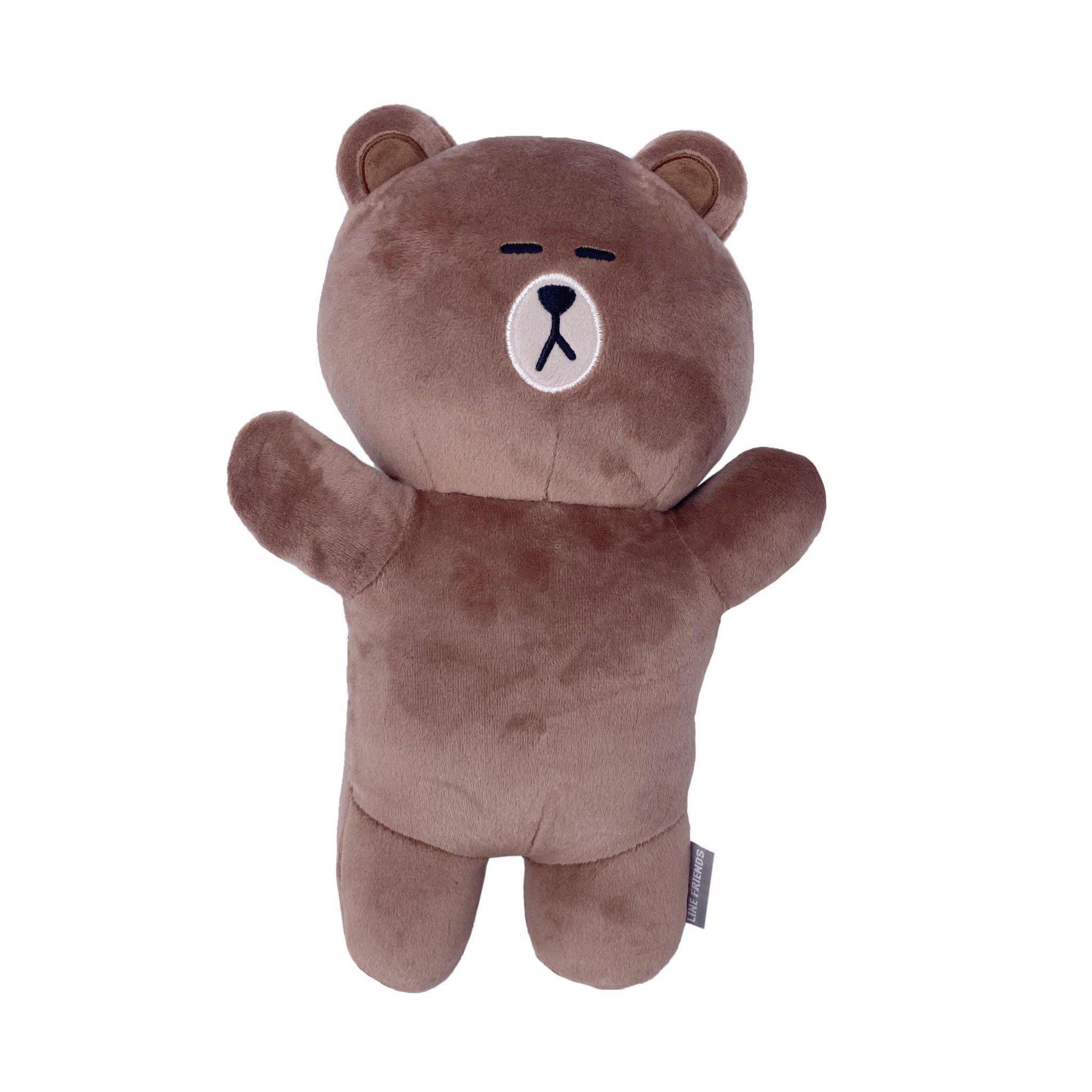 Line Friends - Brown Sleeping Plush 10" - KLOSH