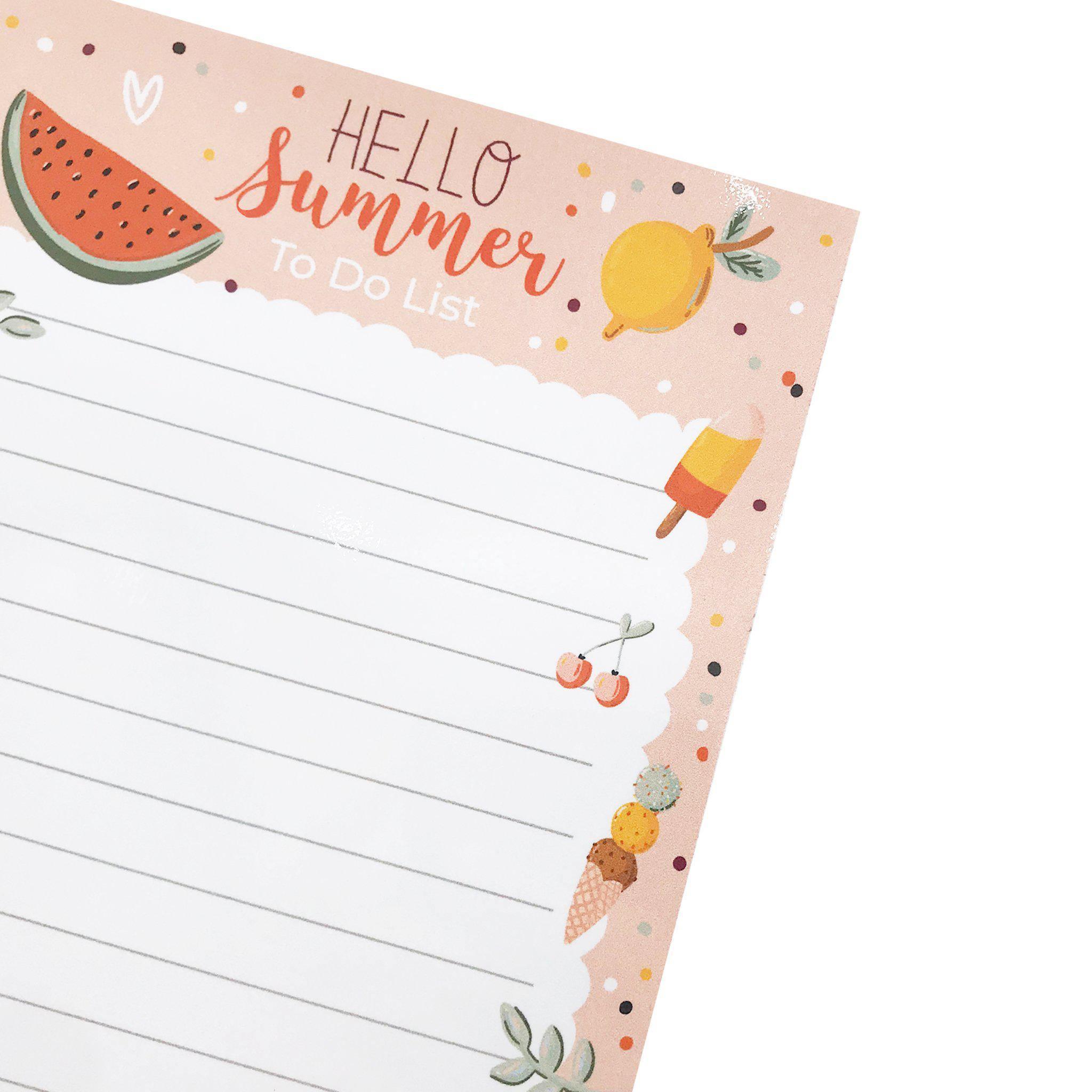 Magnetic Planner - A5 Hello Summer To Do List - KLOSH