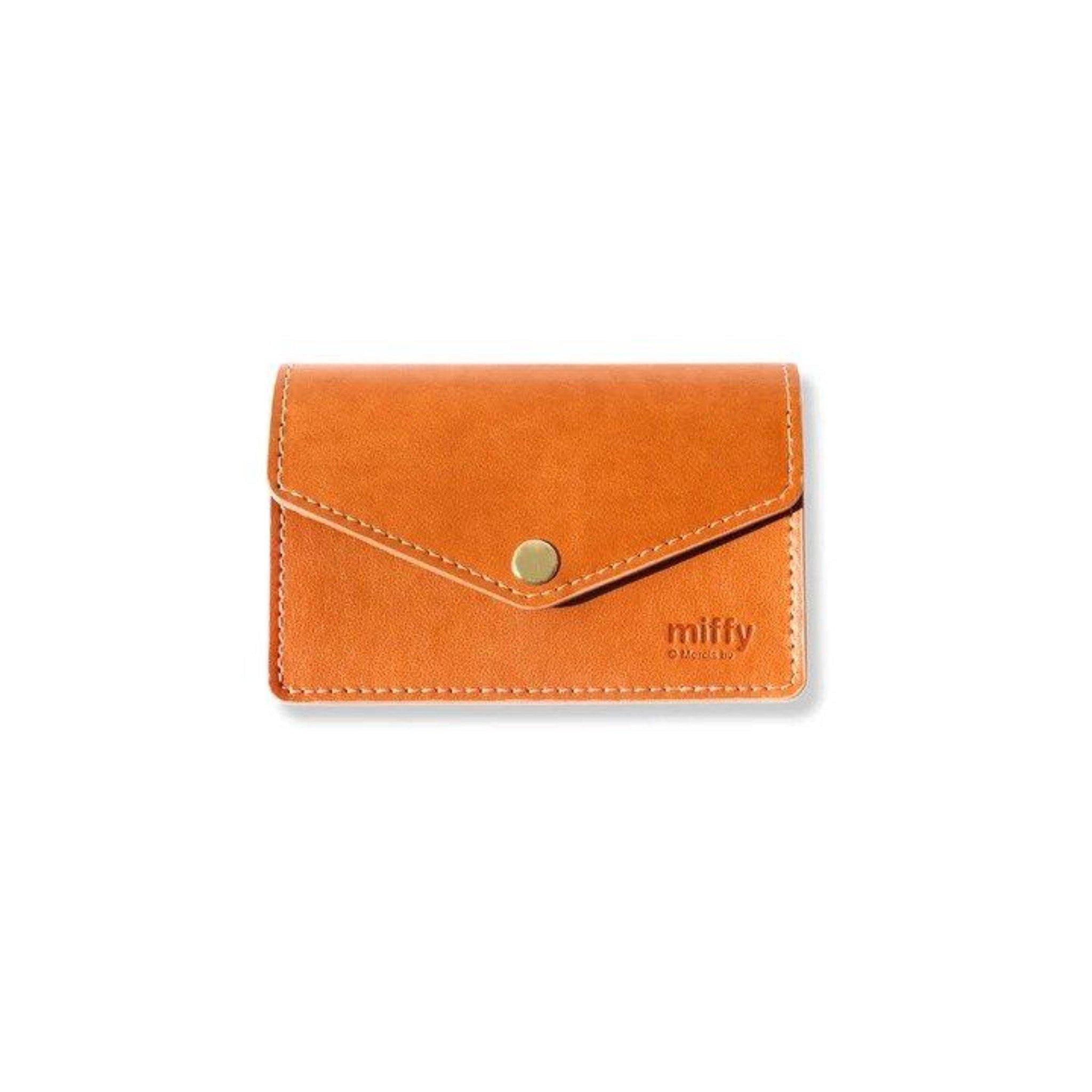 Miffy - Brown Leather Envelope Card Case - KLOSH