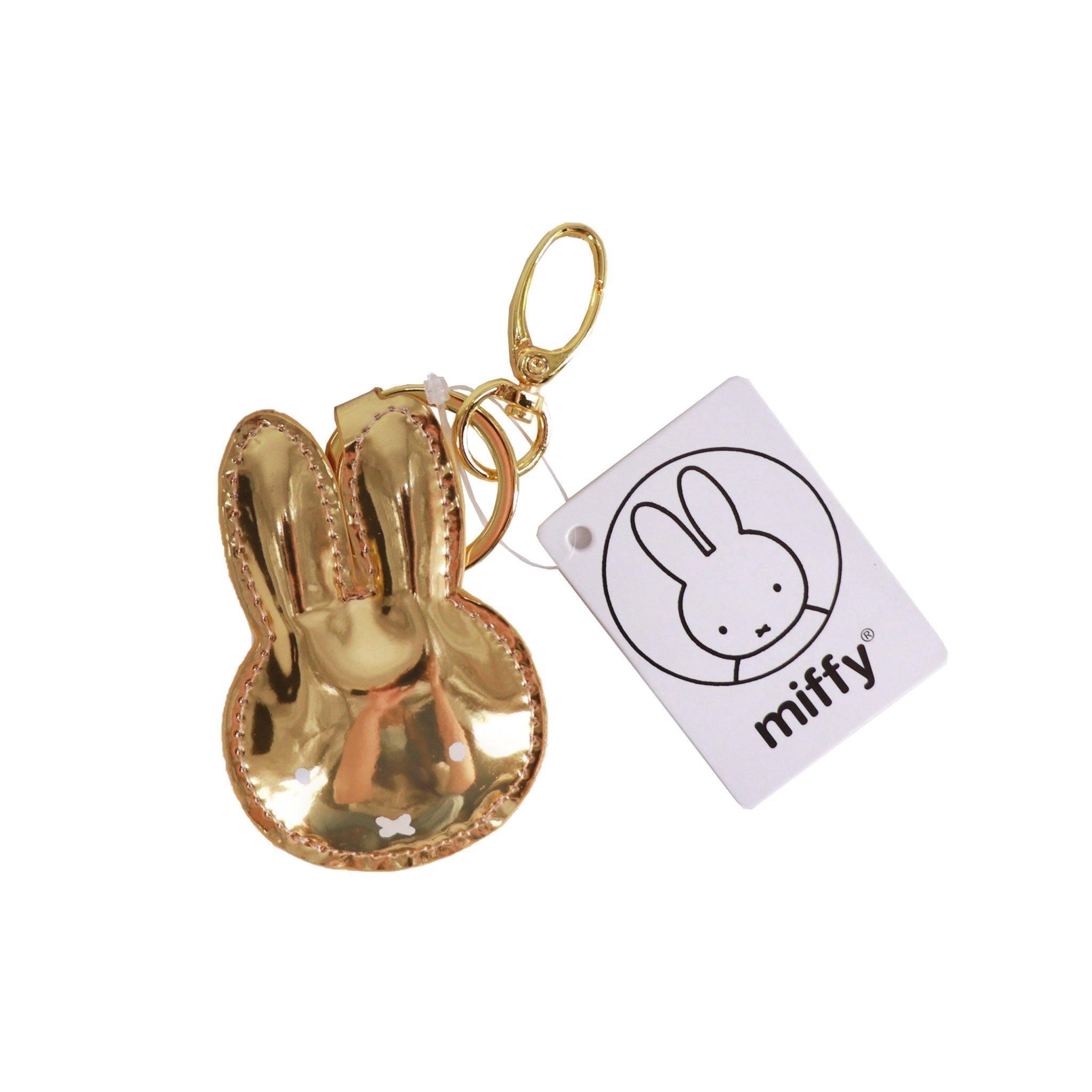 Miffy - Gold Leather Key Chain - KLOSH