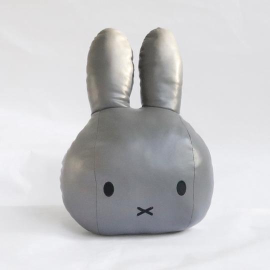 Miffy - Head Cushion Leather Charcoal - KLOSH
